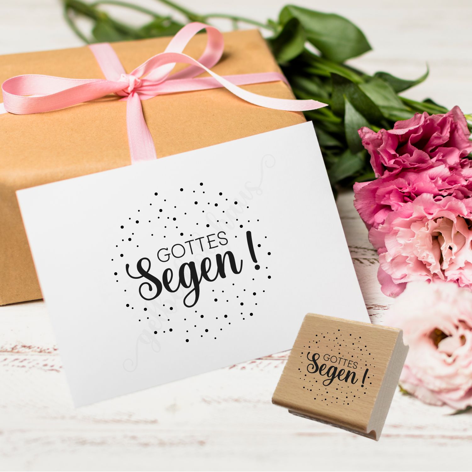 Konfetti-STEMPEL "Gottes Segen!"