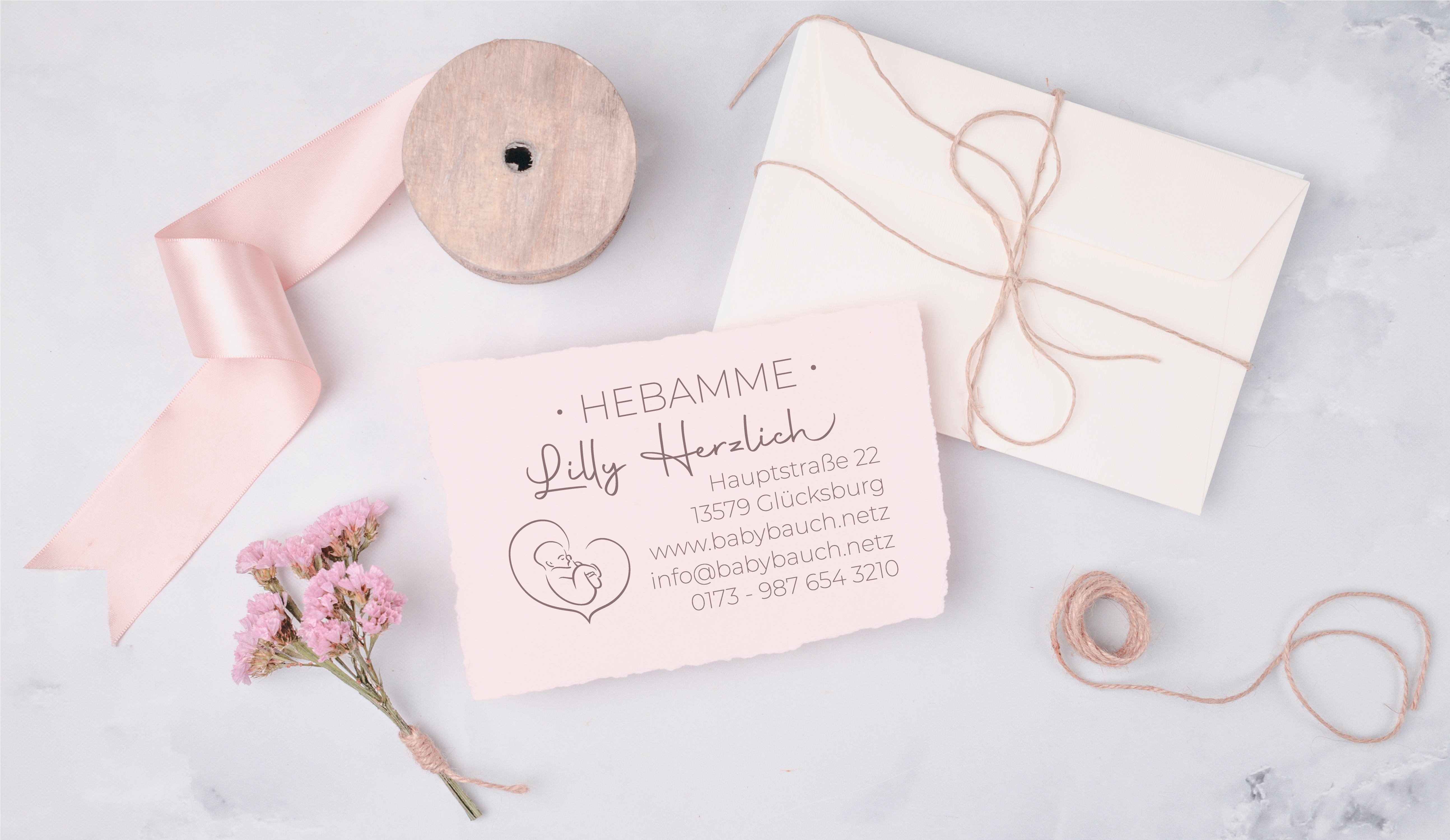 Personalisierter Hebammenstempel<br> – passend für den Mutterpass