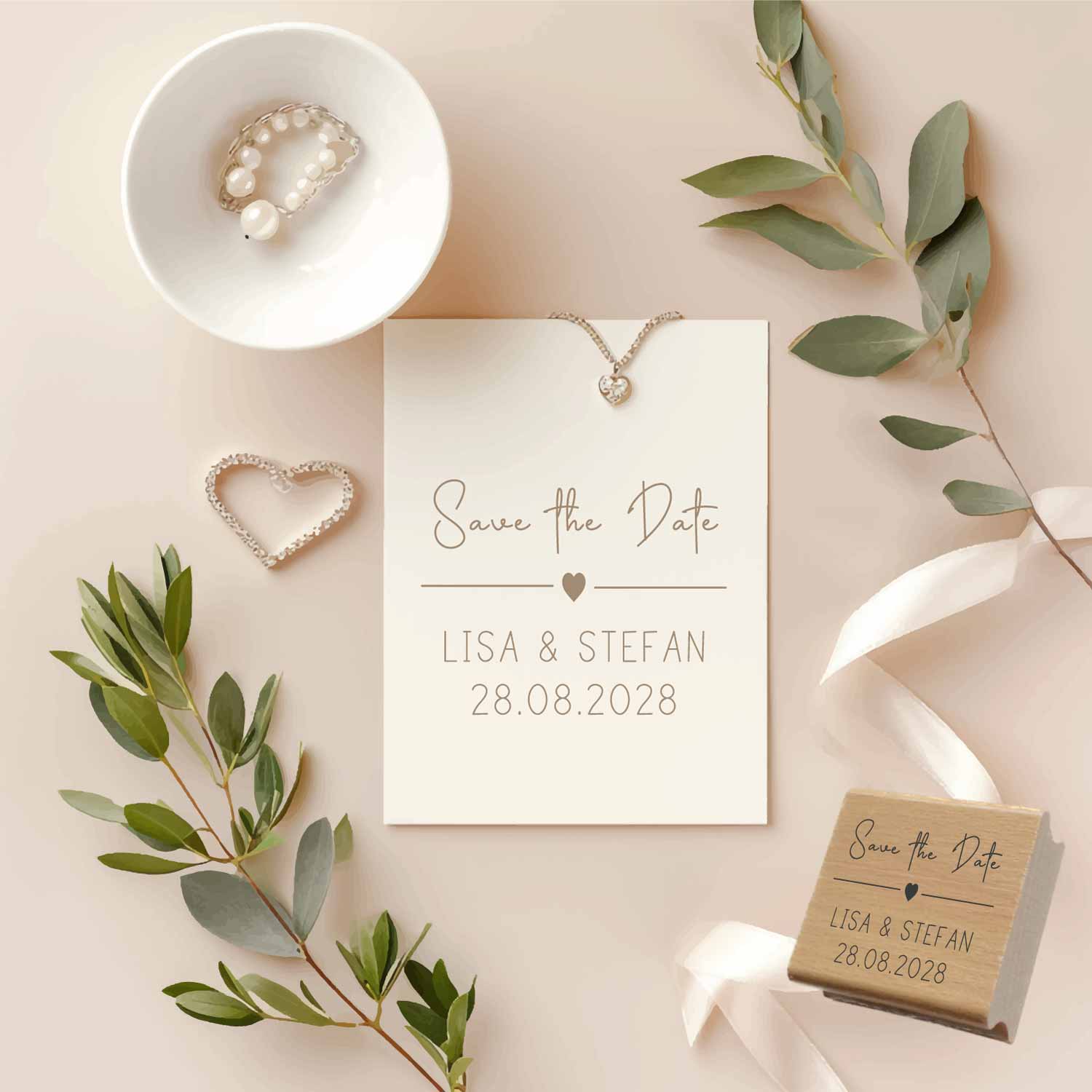Personalisierter Hochzeits-STEMPEL "Lisa"