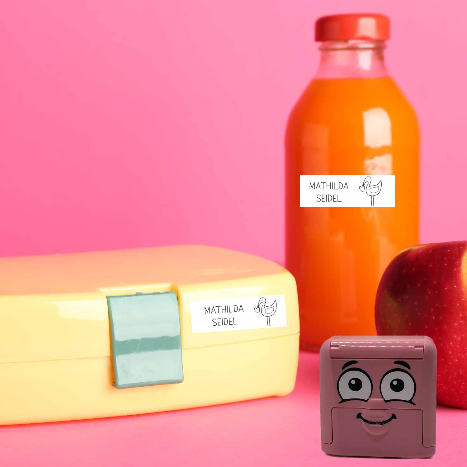 Dein personalisierter Textilstempel „Flamingo“ | 38 x 14 mm