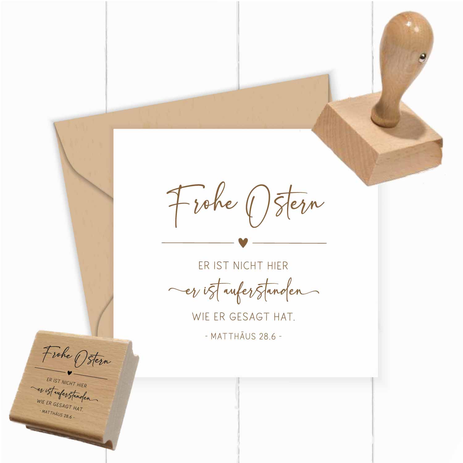 Oster STEMPEL "Er ist nicht hier, er ist auferstanden"