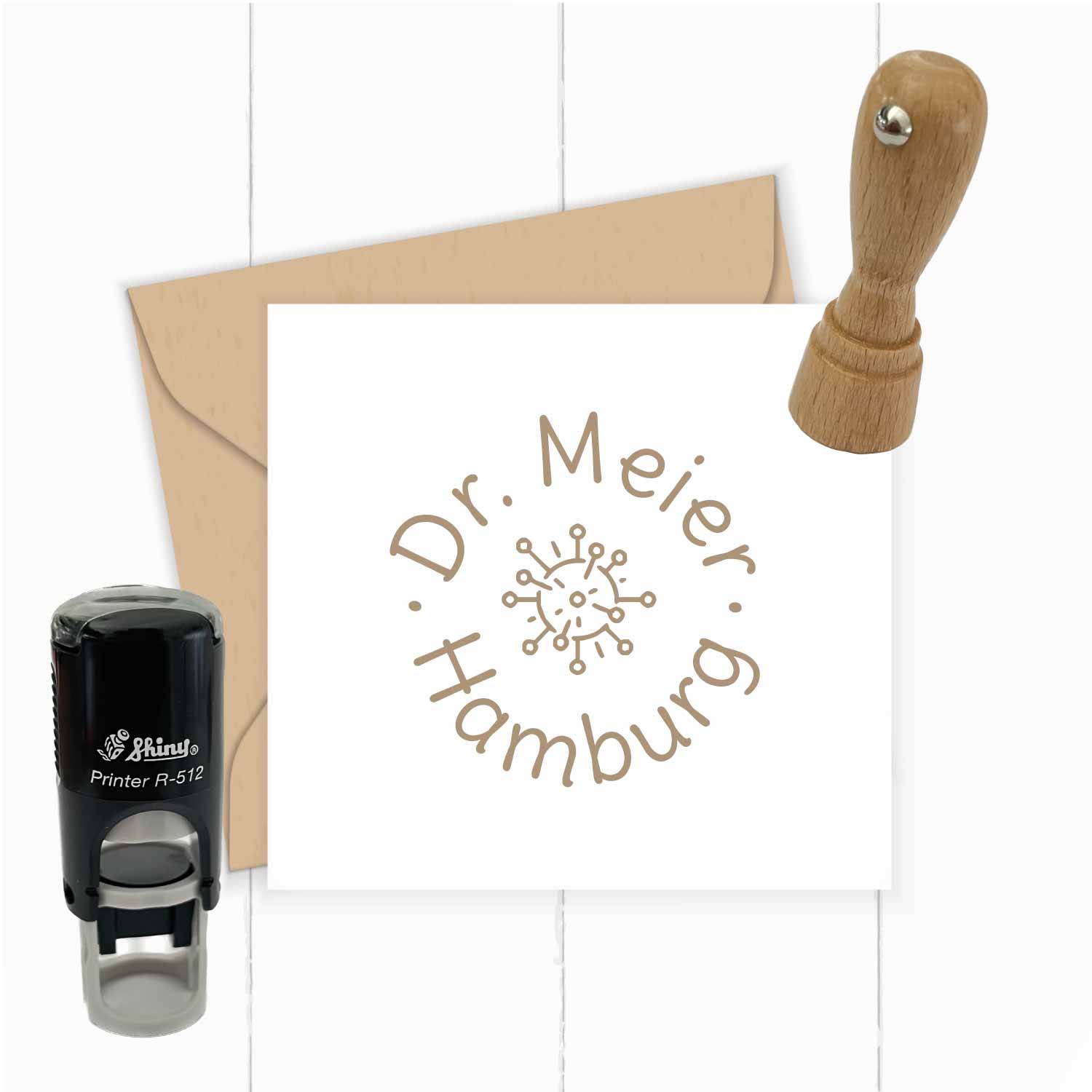 Praxisstempel | Arztstempel – 12 mm passend f. Impfausweis-Feld