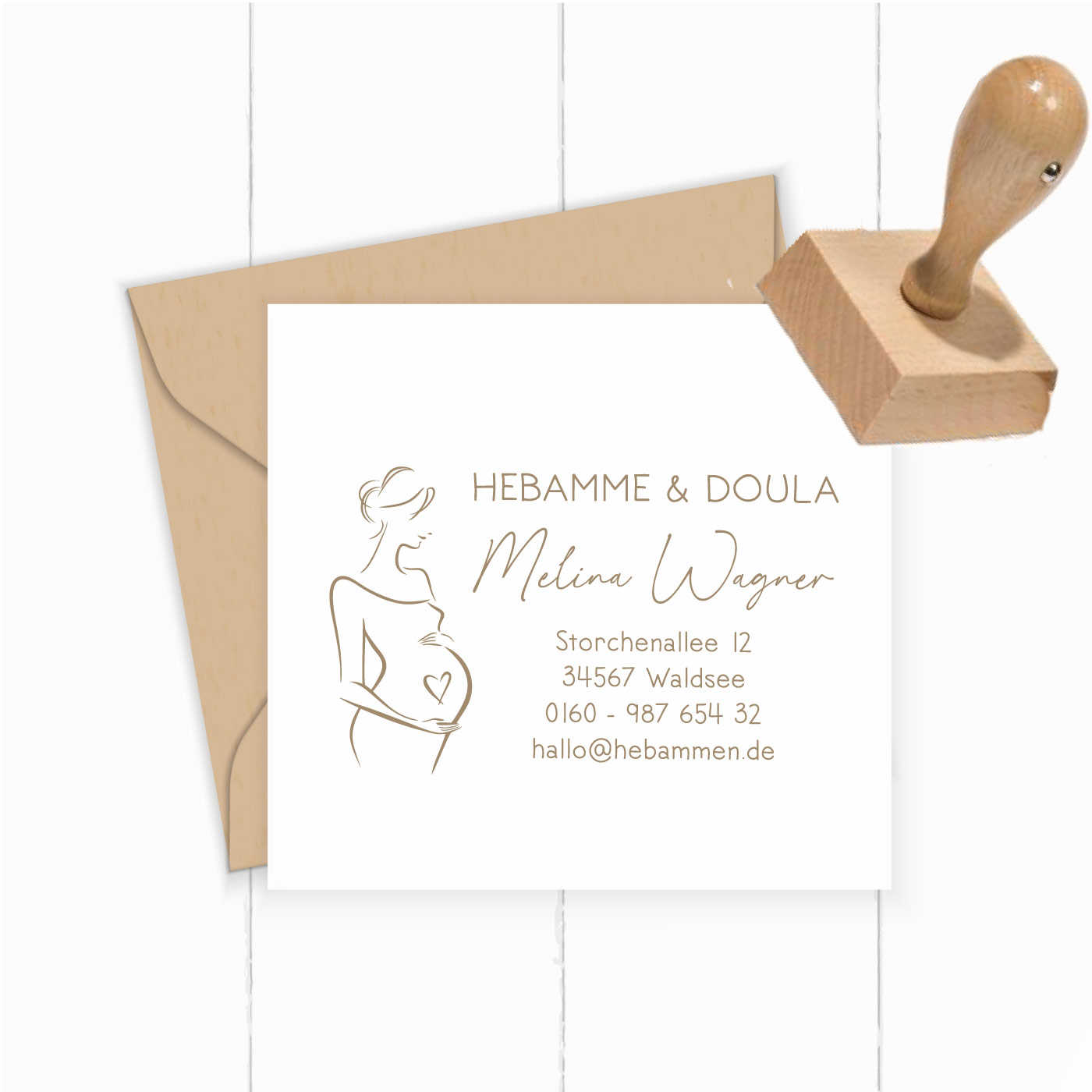 Adressstempel für Hebammen & Geburtshelfer – personalisiert