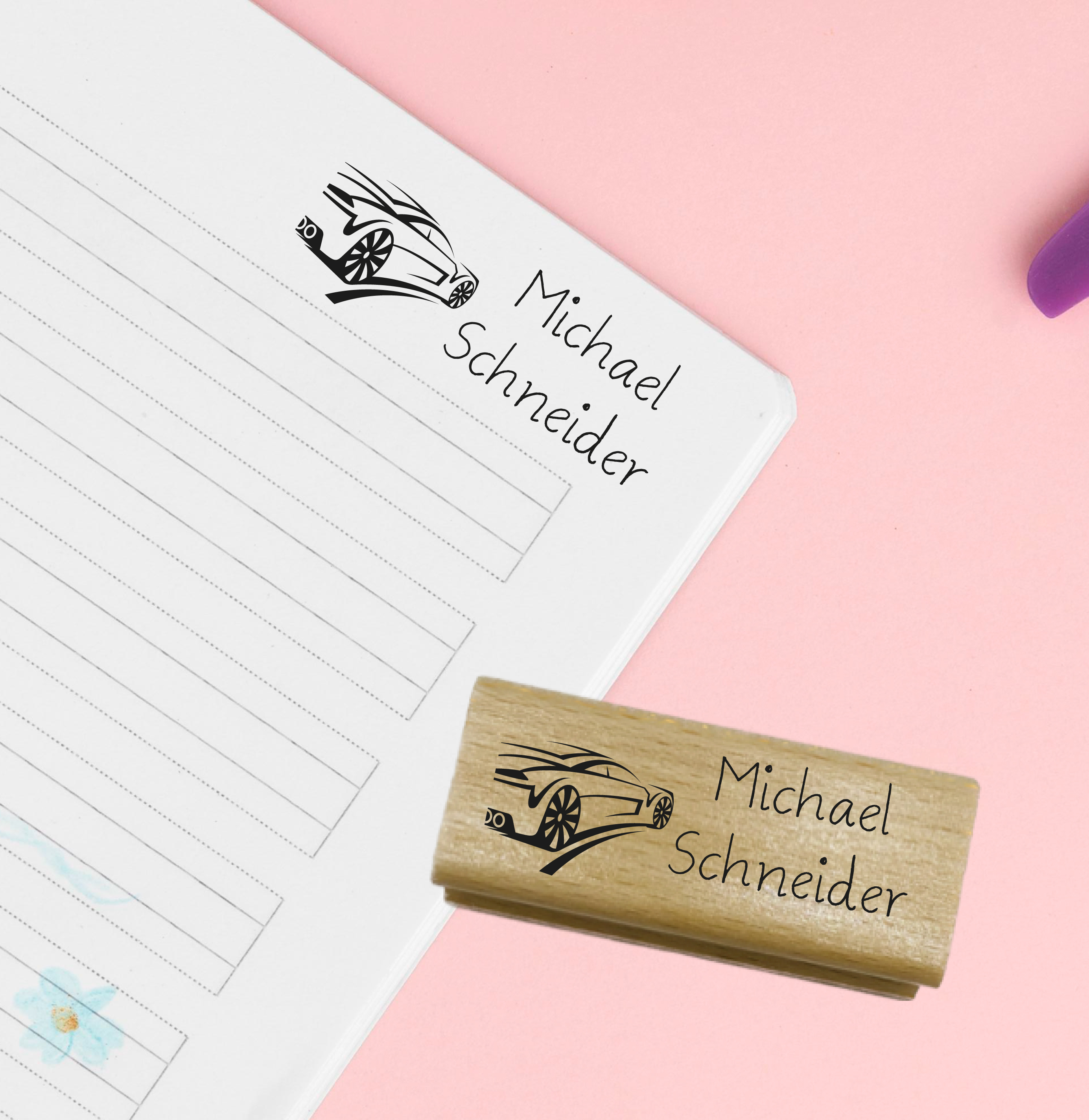 Dein individueller Namensstempel „Michael“ | 59 x 22 mm