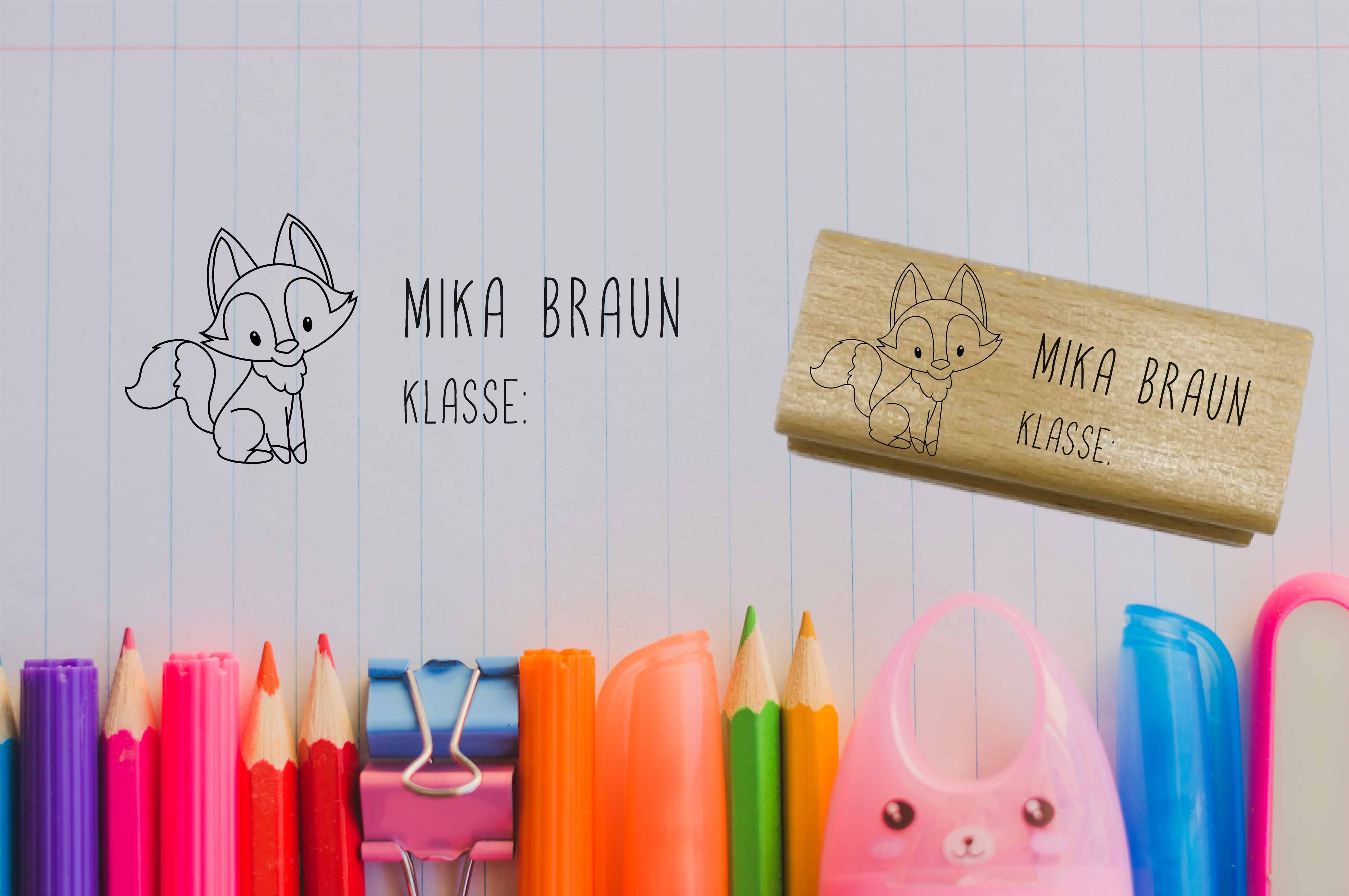 Dein individueller Namensstempel „Mika“ | 59 x 22 mm