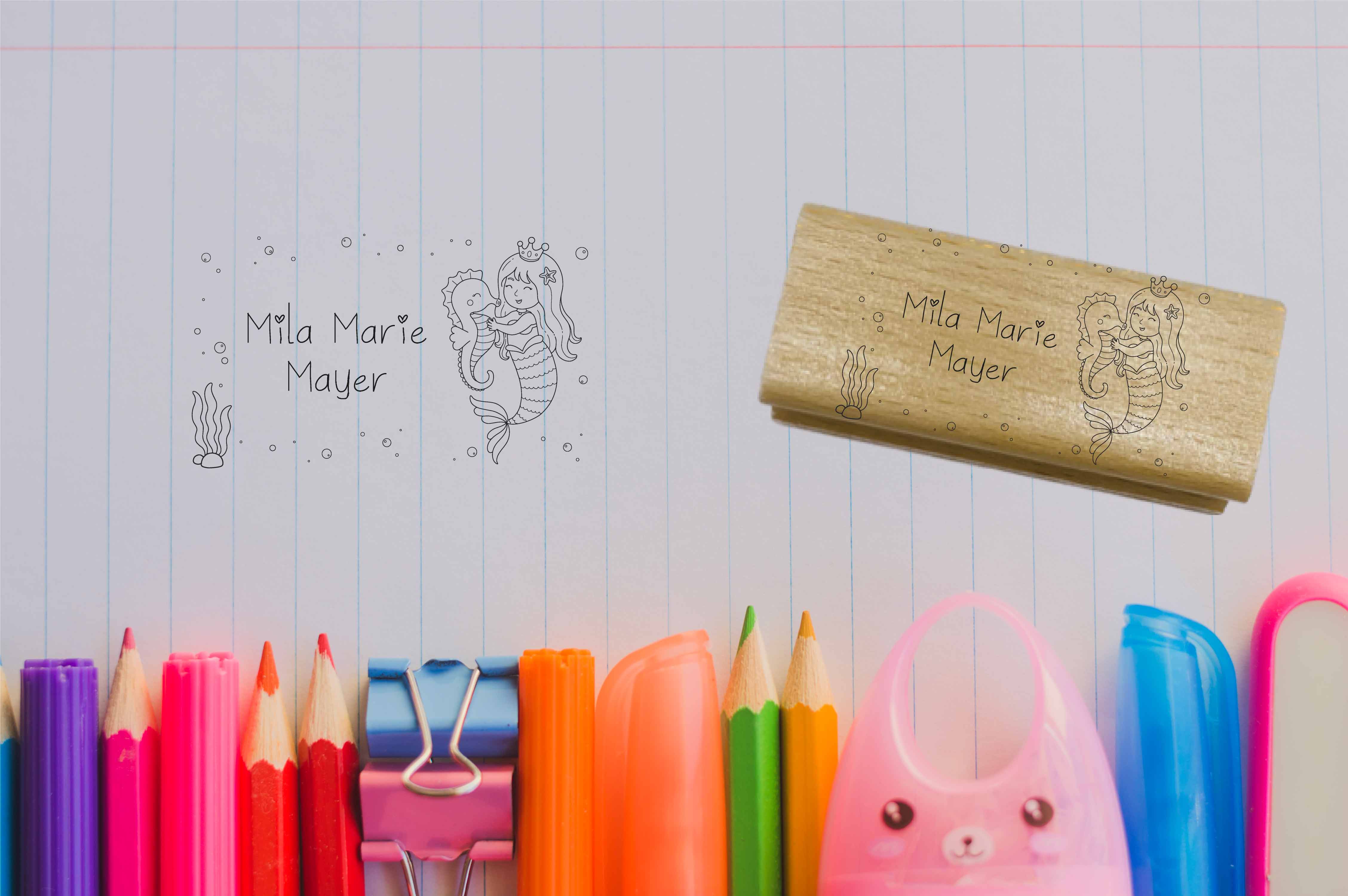 Dein individueller Namensstempel „Mila“ | 50 x 30 mm