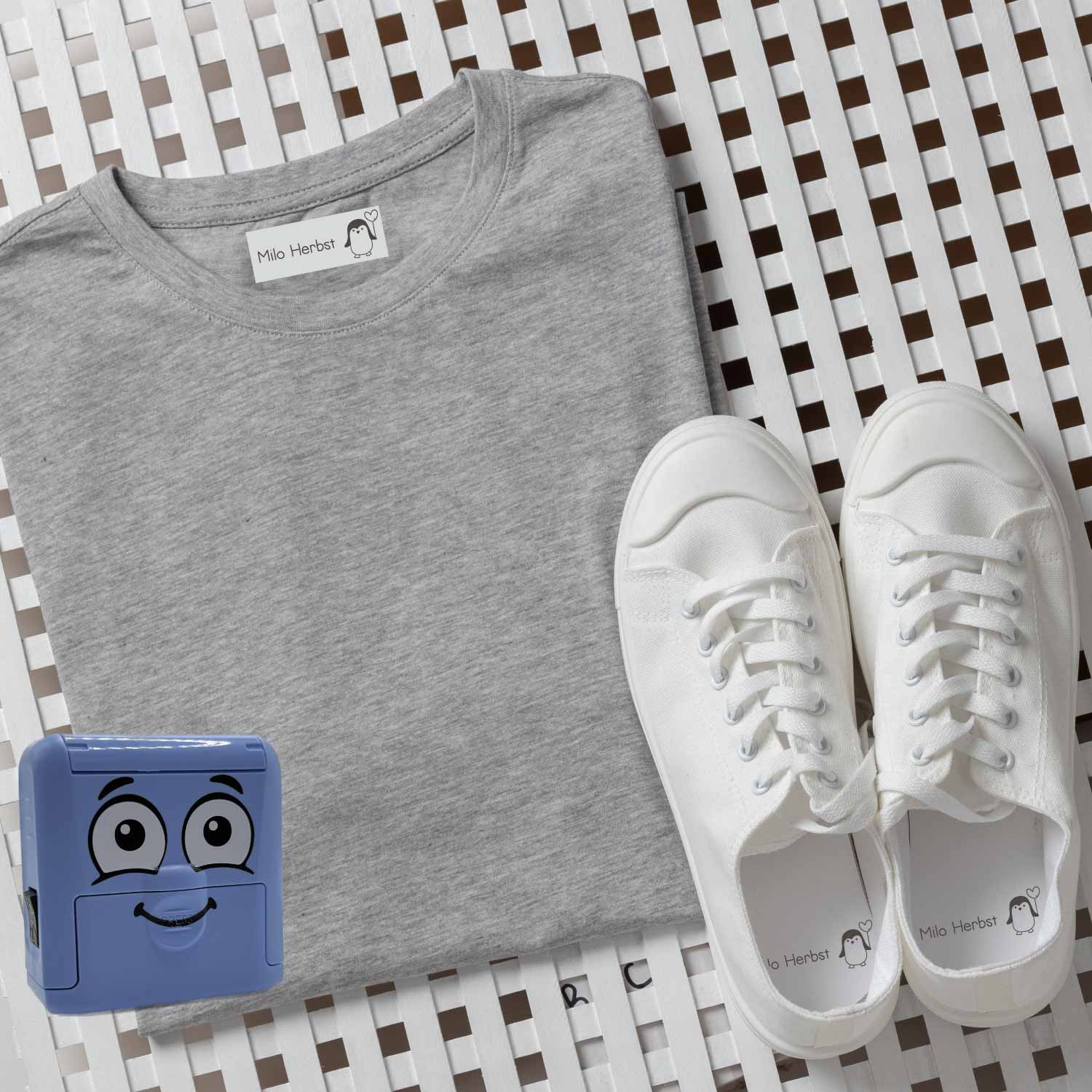 Dein personalisierter Textilstempel „Pinguin“ | 38 x 14 mm