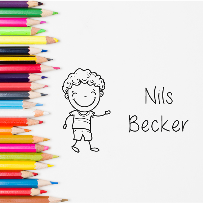 Dein individueller Namensstempel „Nils“ | 50 x 30 mm