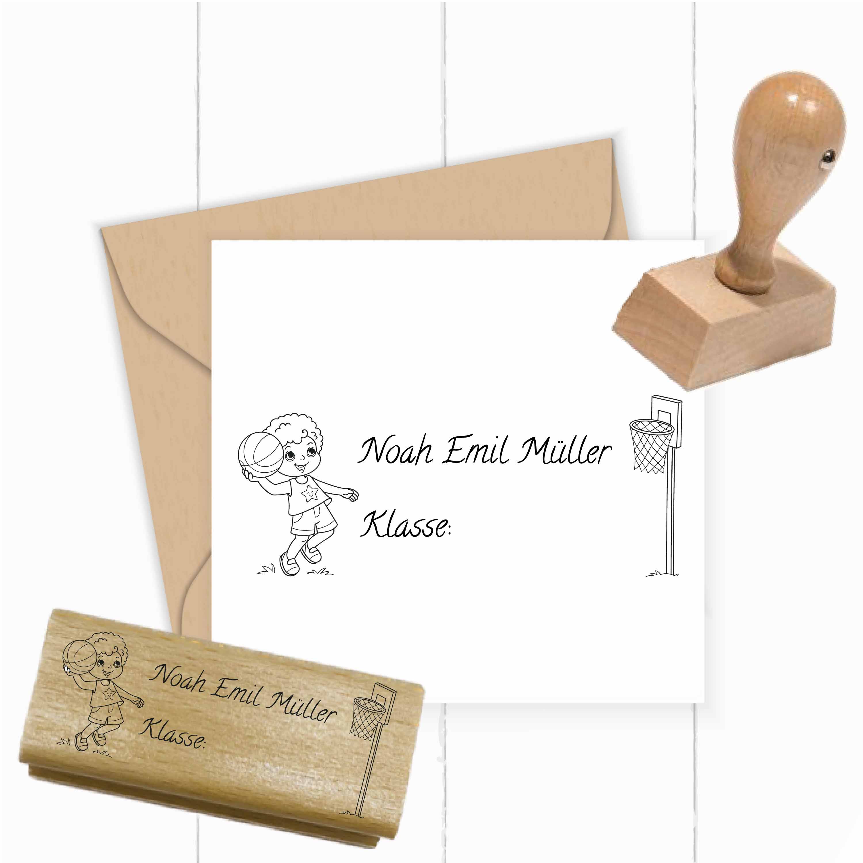 Dein individueller Namensstempel „Noah Emil“ | 59 x 22 mm