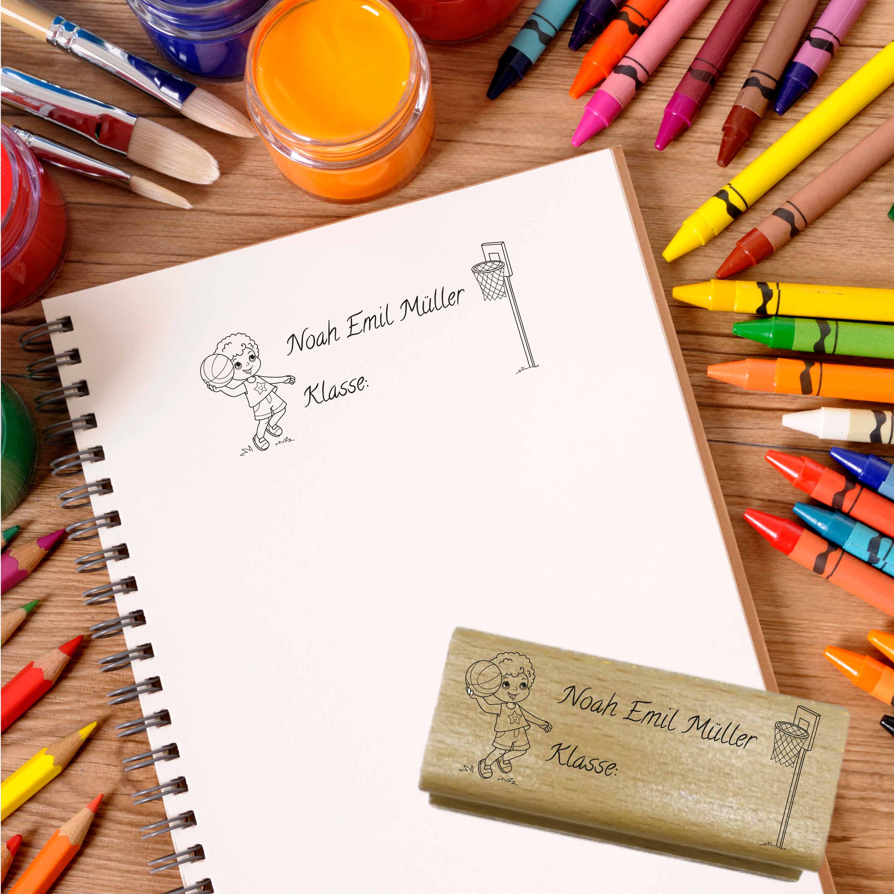 Dein individueller Namensstempel „Noah Emil“ | 59 x 22 mm