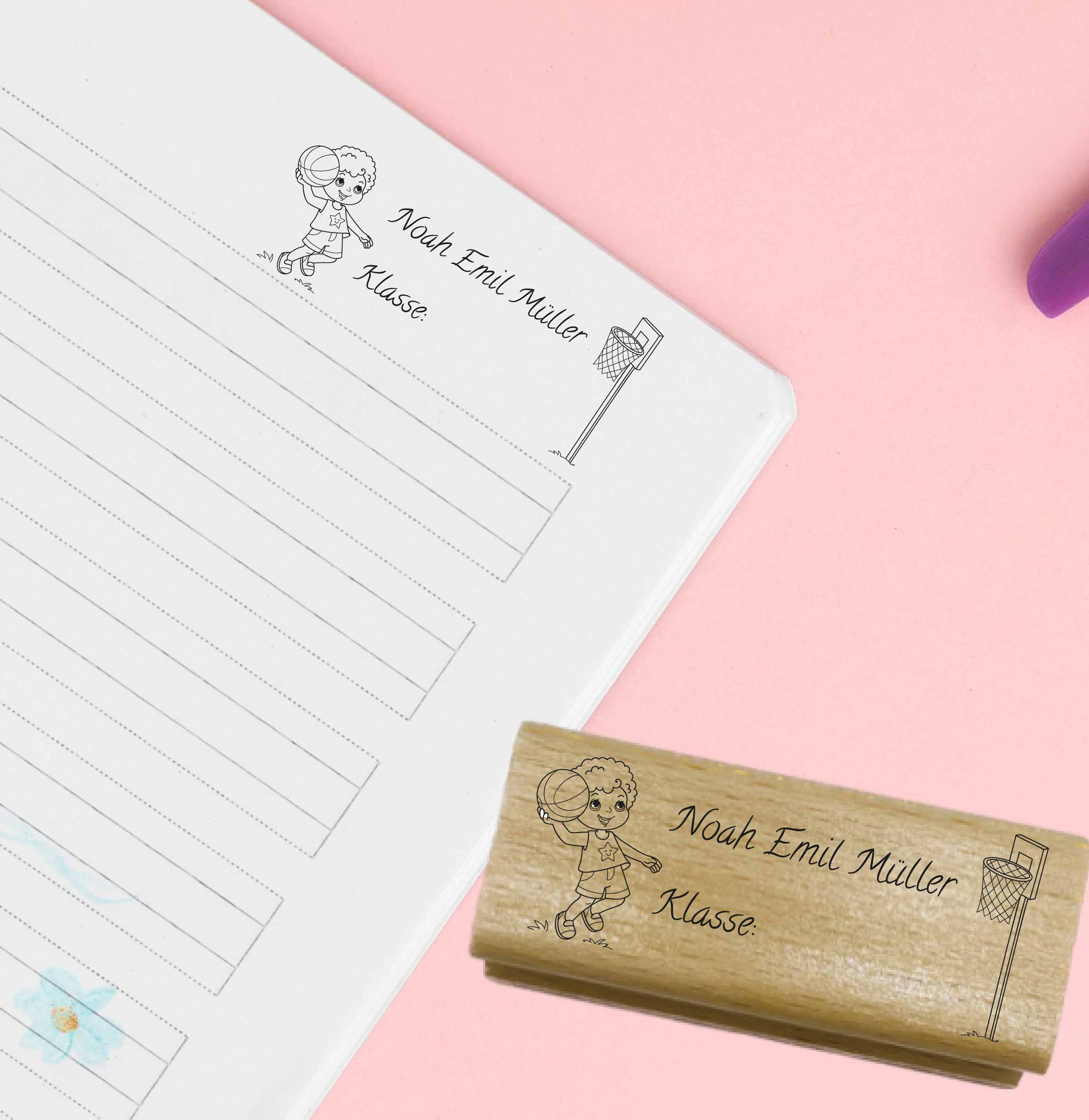 Dein individueller Namensstempel „Noah Emil“ | 59 x 22 mm