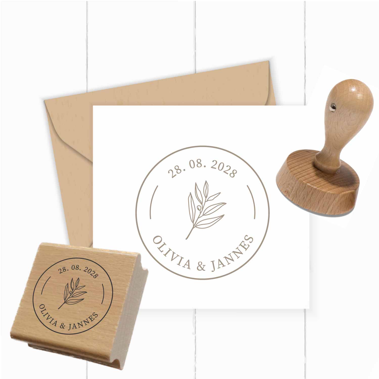 Personalisierter Hochzeits-STEMPEL "Olivia"