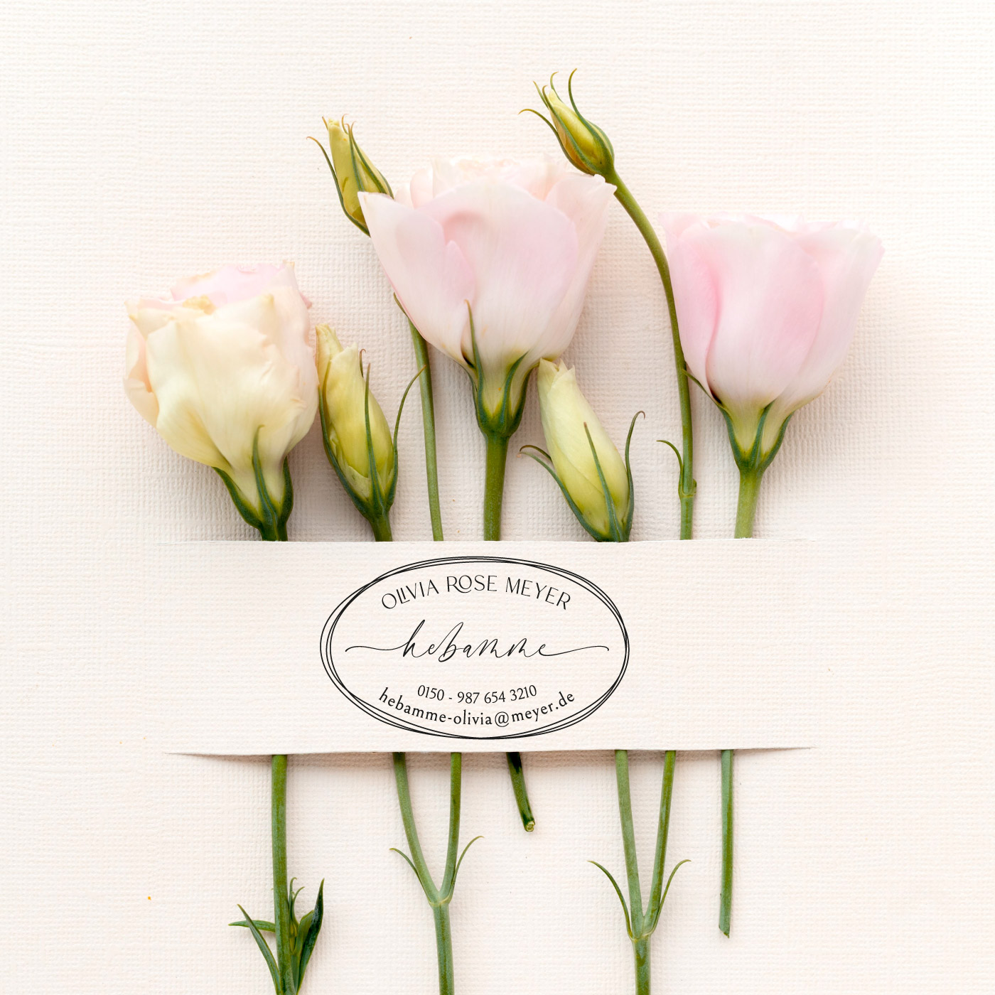 Adressstempel für Hebammen & Geburtshelfer – personalisiert