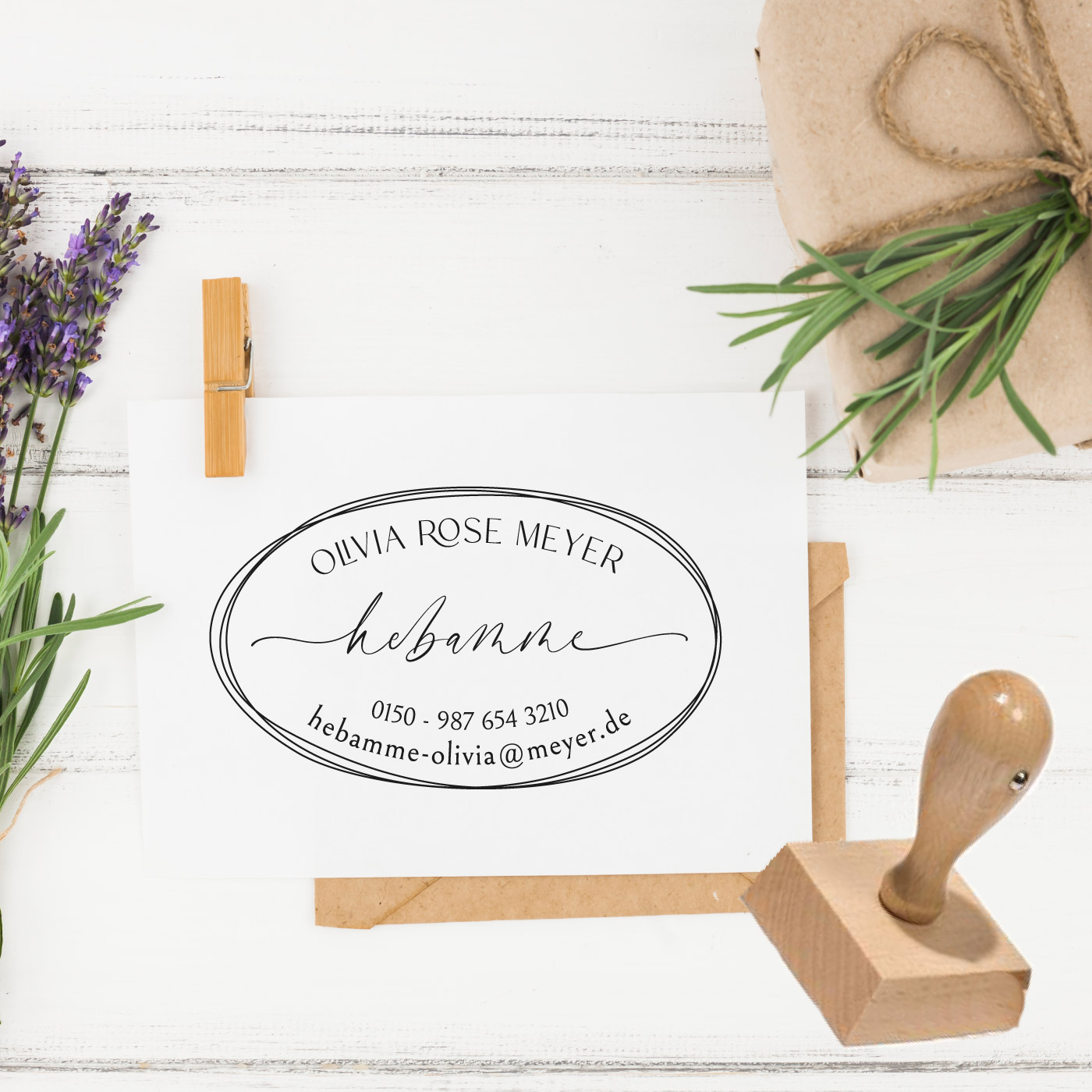 Adressstempel für Hebammen & Geburtshelfer – personalisiert