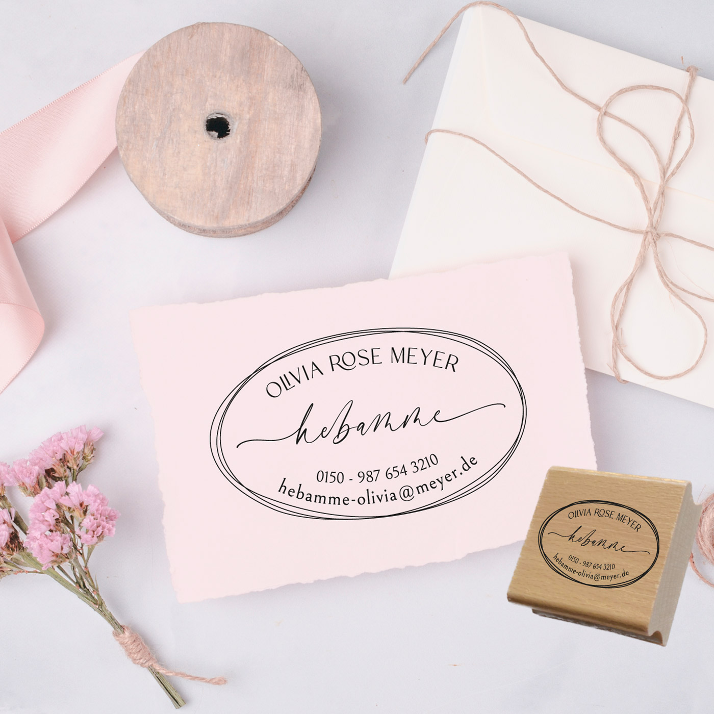 Adressstempel für Hebammen & Geburtshelfer – personalisiert