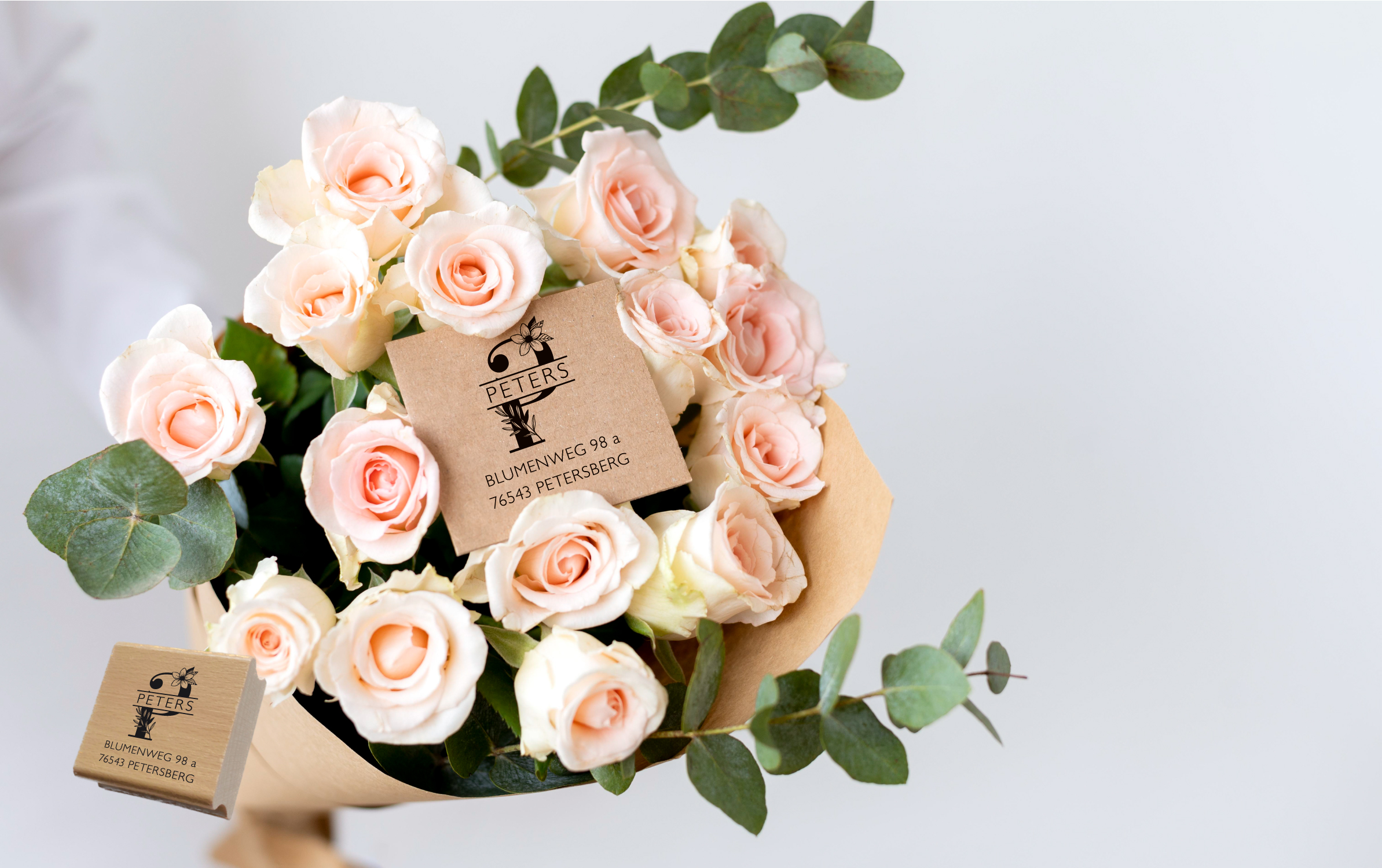 Personalisierter Adresstempel "Peters" | 4–10 cm 