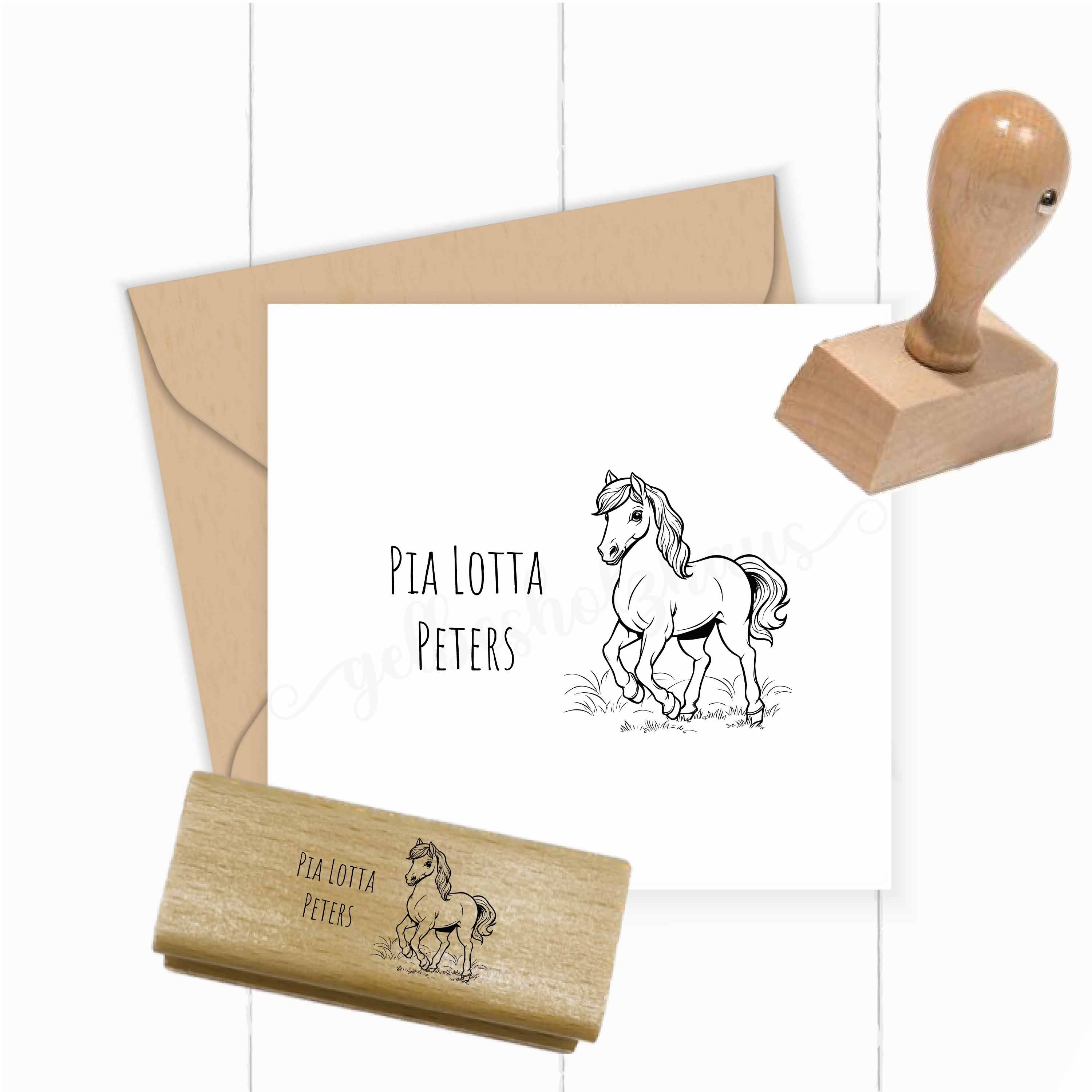 Dein individueller Namensstempel „Pia“ | 50 x 30 mm