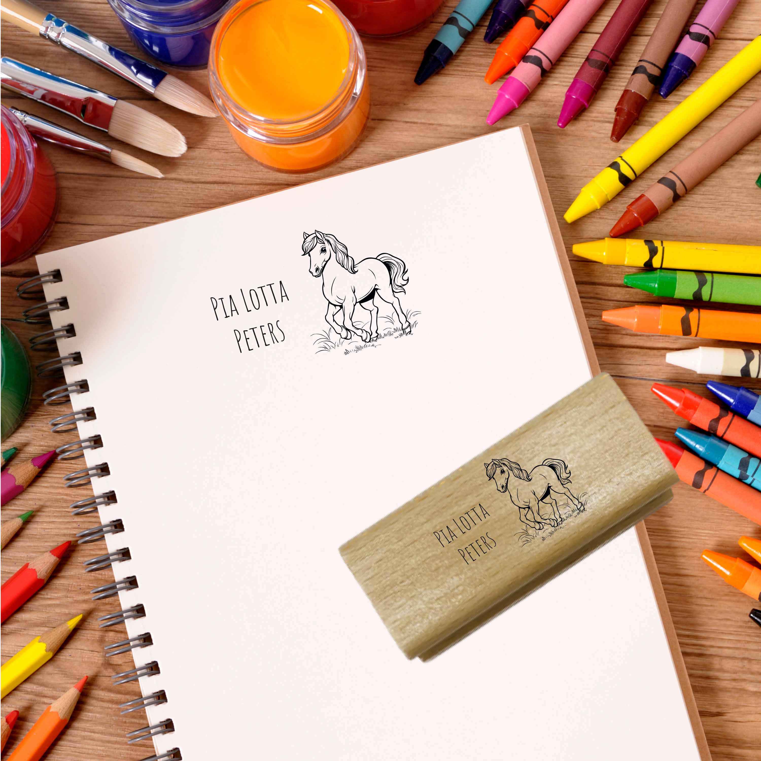 Dein individueller Namensstempel „Pia“ | 50 x 30 mm