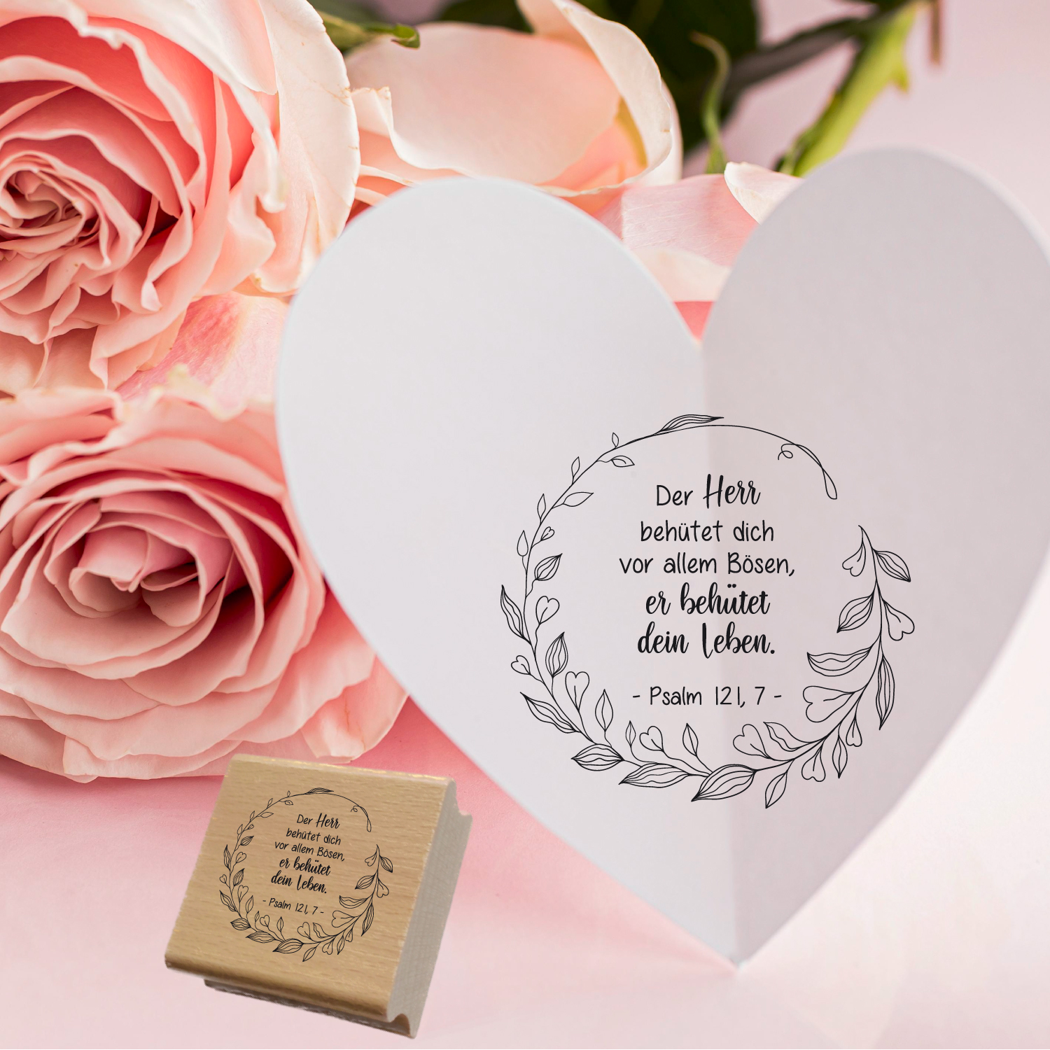 Bibelversstempel - Der Herr behütet dich - Psalm 121,7