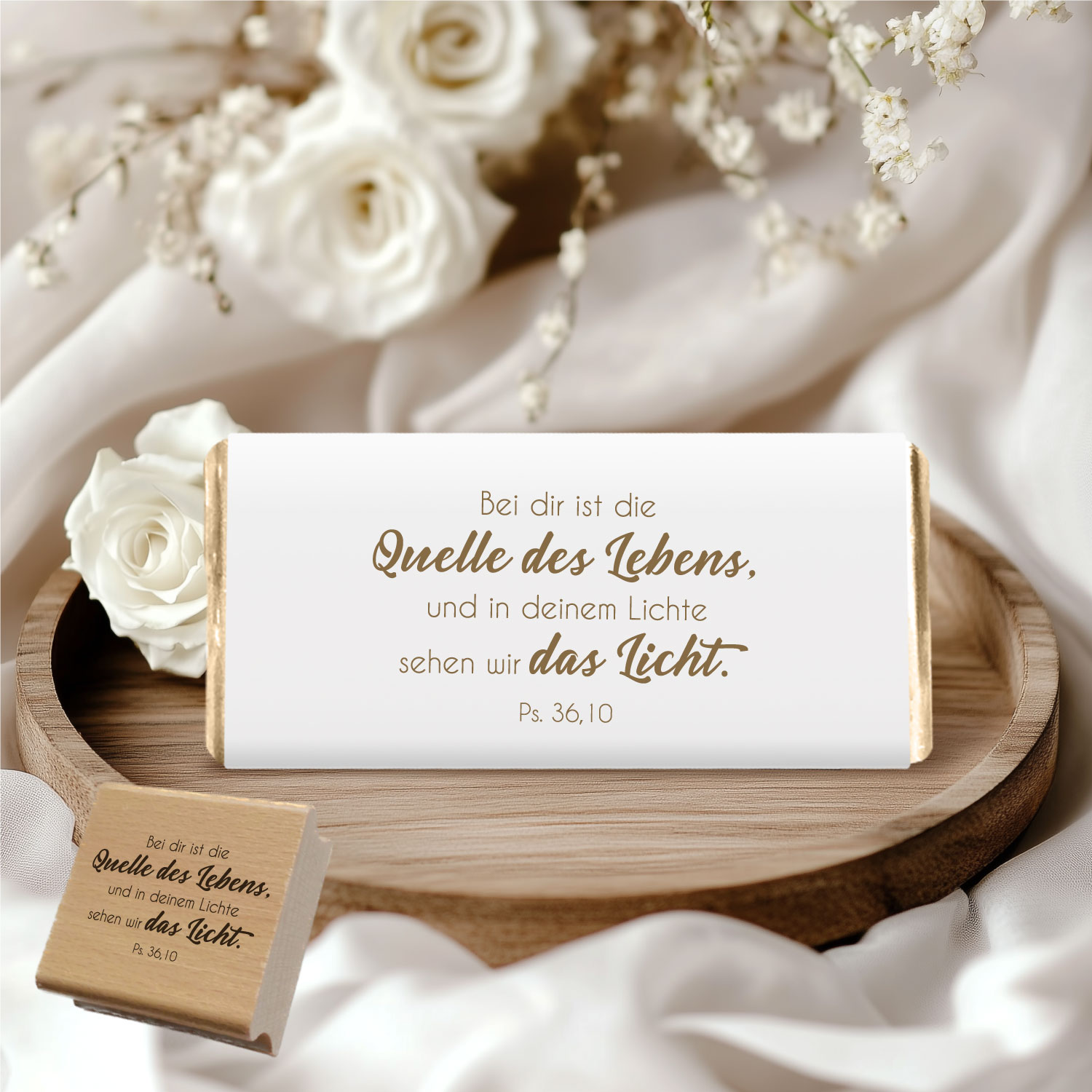 Bibelversstempel Bei dir ist die Quelle des Lebens - Psalm 36,10