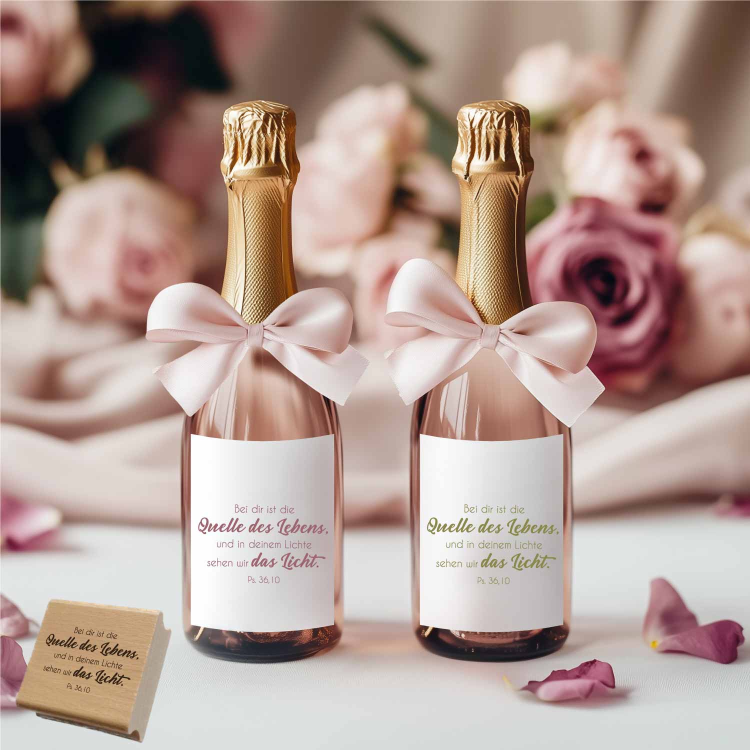 Bibelversstempel Bei dir ist die Quelle des Lebens - Psalm 36,10