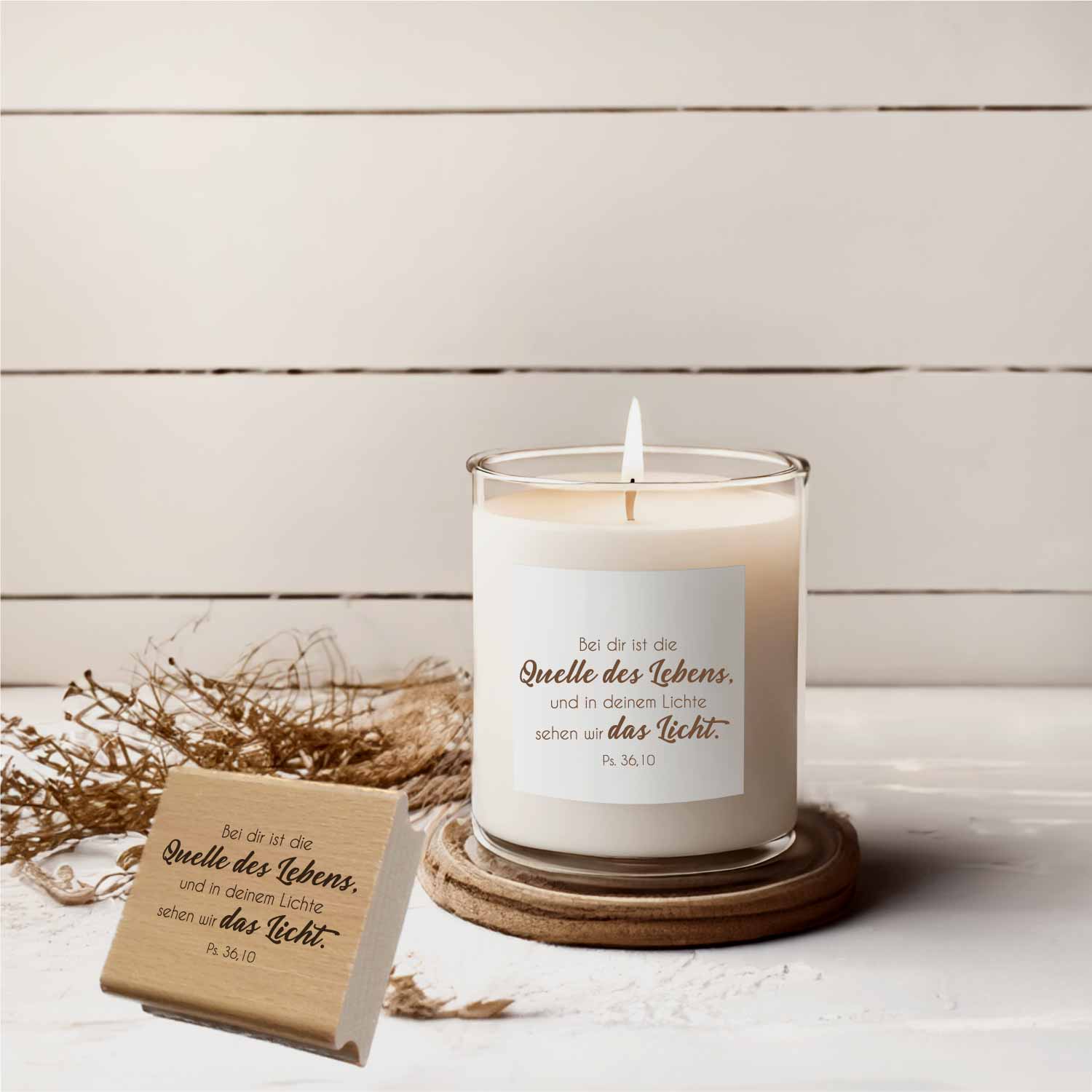 Bibelversstempel Bei dir ist die Quelle des Lebens - Psalm 36,10