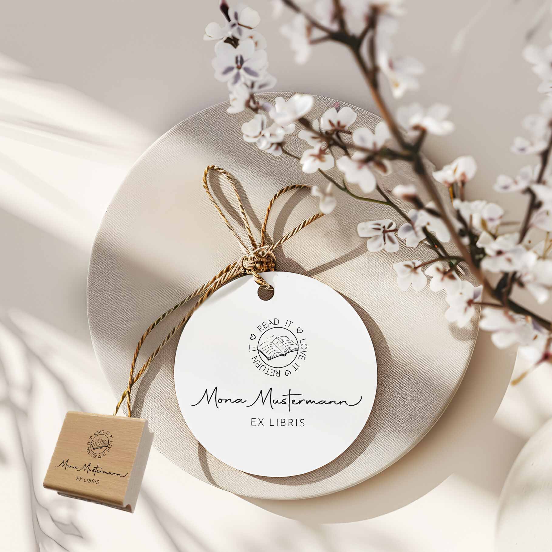 Exlibrisstempel | personalisiert <br>read it ♥ love it ♥ return it