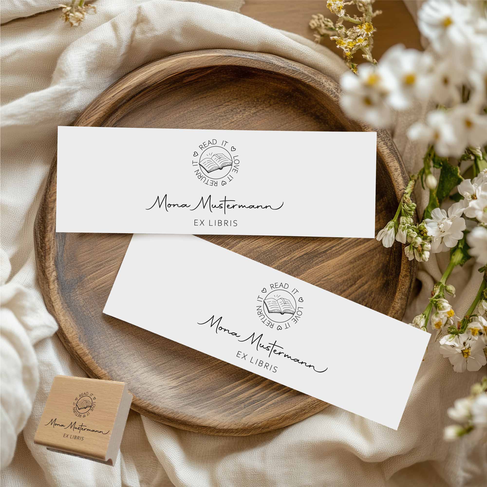 Exlibrisstempel | personalisiert <br>read it ♥ love it ♥ return it