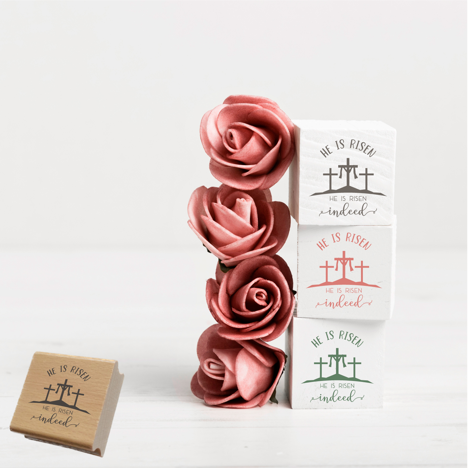 Oster-STEMPEL "He is risen - indeed"