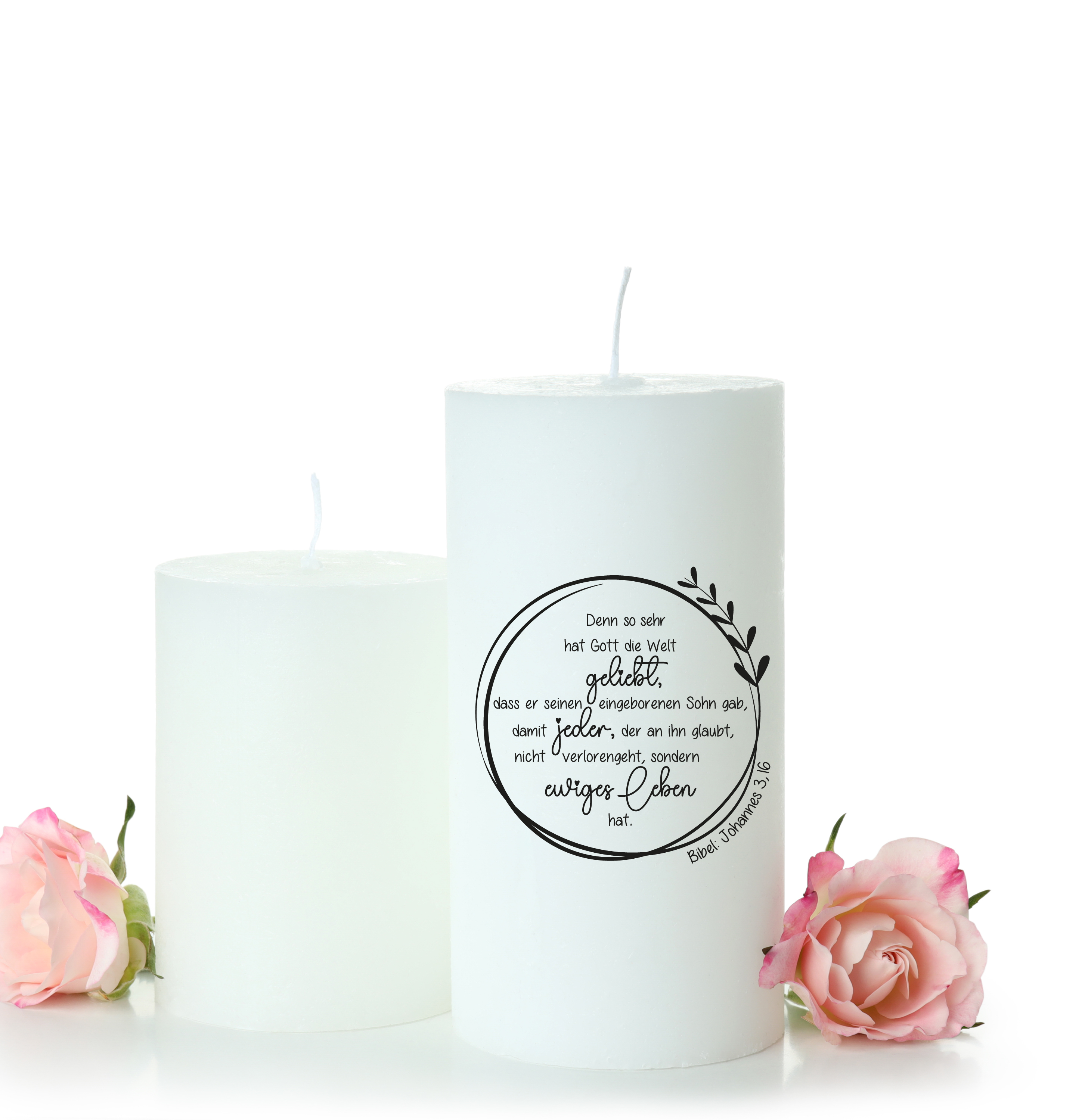 Bibelvers STEMPEL "Johannes 3, 16 - Denn so sehr hat Gott die Welt geliebt..."