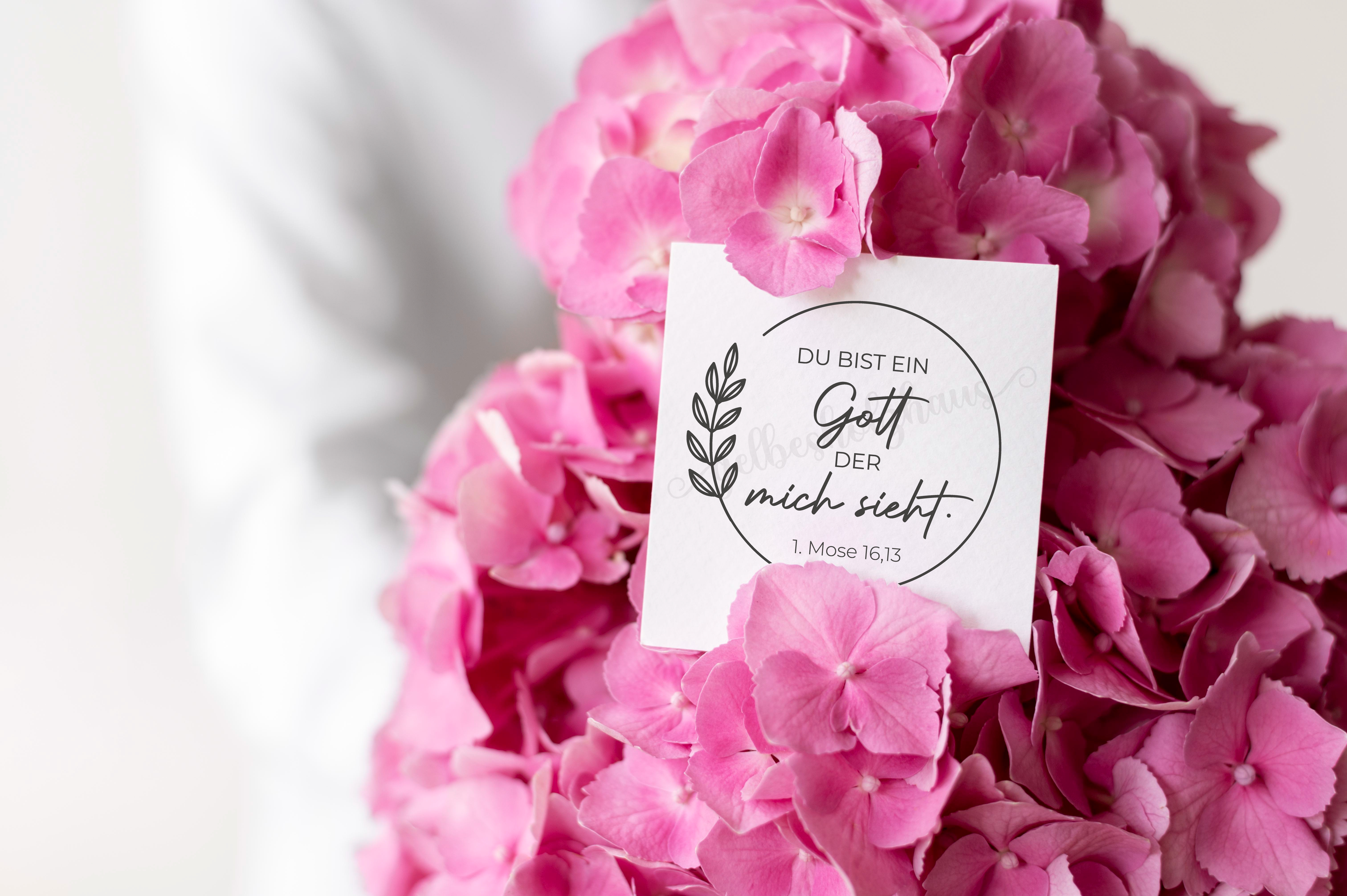 Jahreslosung 2023 STEMPEL "1.Mose16,13 - Du bist ein Gott, der mich sieht"