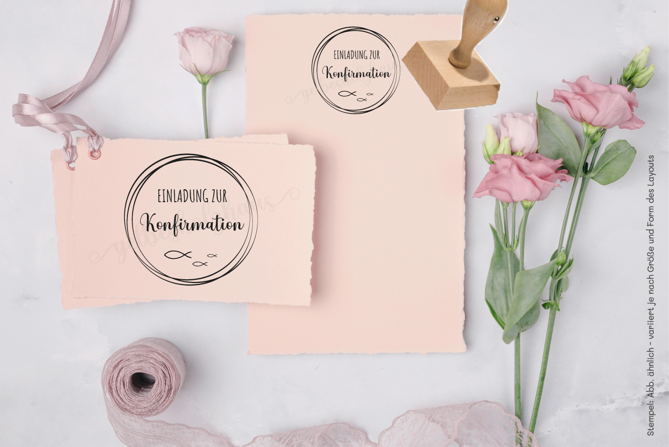 STEMPEL "EINLADUNG zur Konfirmation"