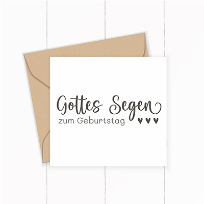 Segens - STEMPEL "Gottes Segen zum Geburtstag"