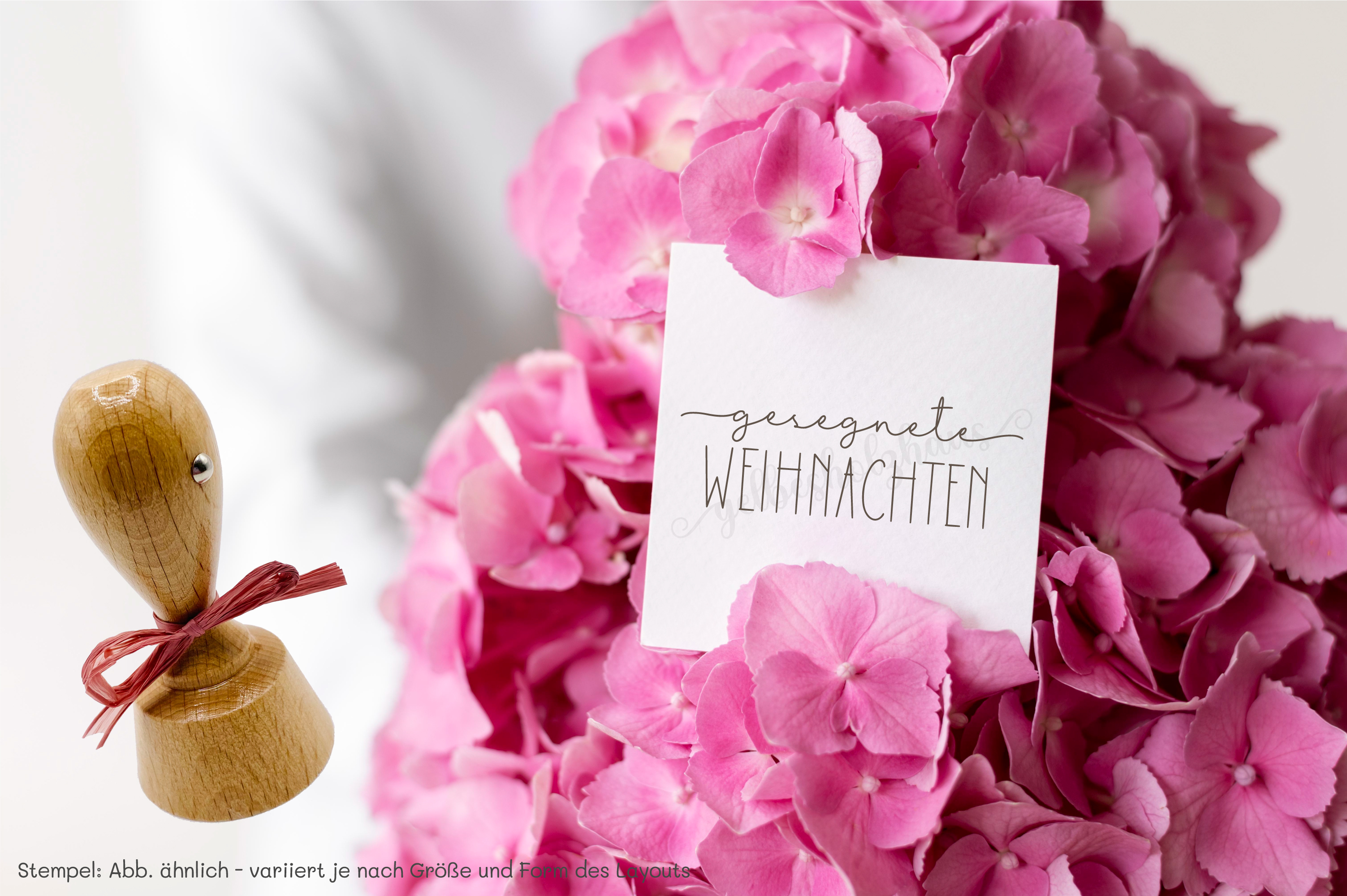 STEMPEL "gesegnete Weihnachten"