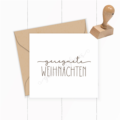 STEMPEL "gesegnete Weihnachten"