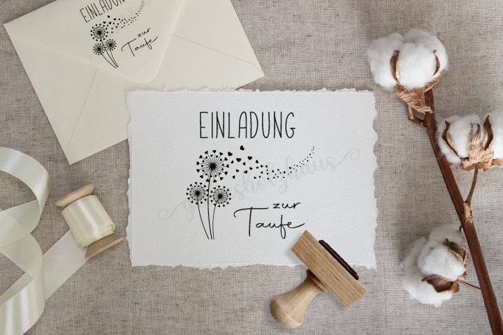 STEMPEL "EINLADUNG zu meiner Taufe"