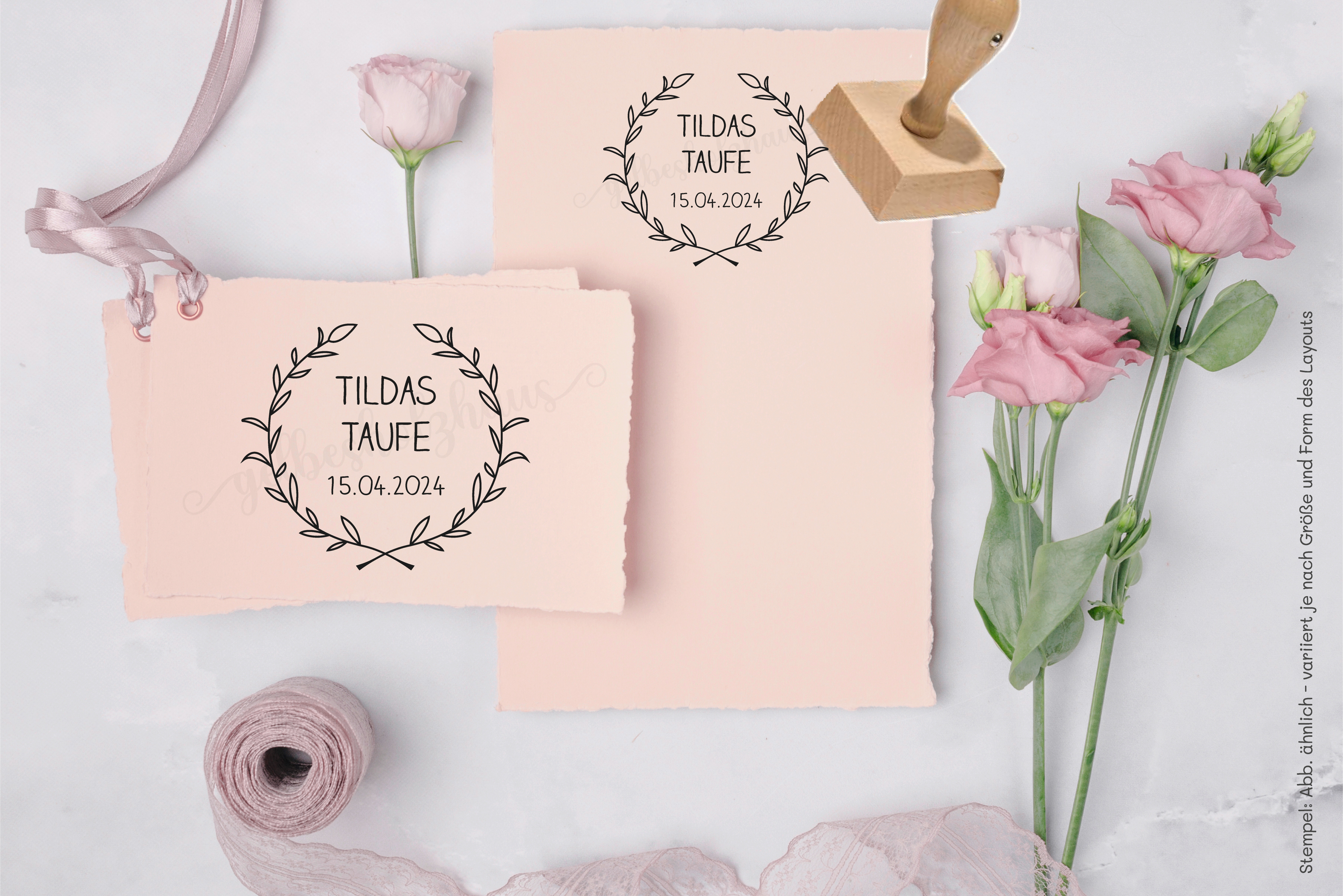 personalisierter STEMPEL zur Taufe | Konfirmation | Kommunion