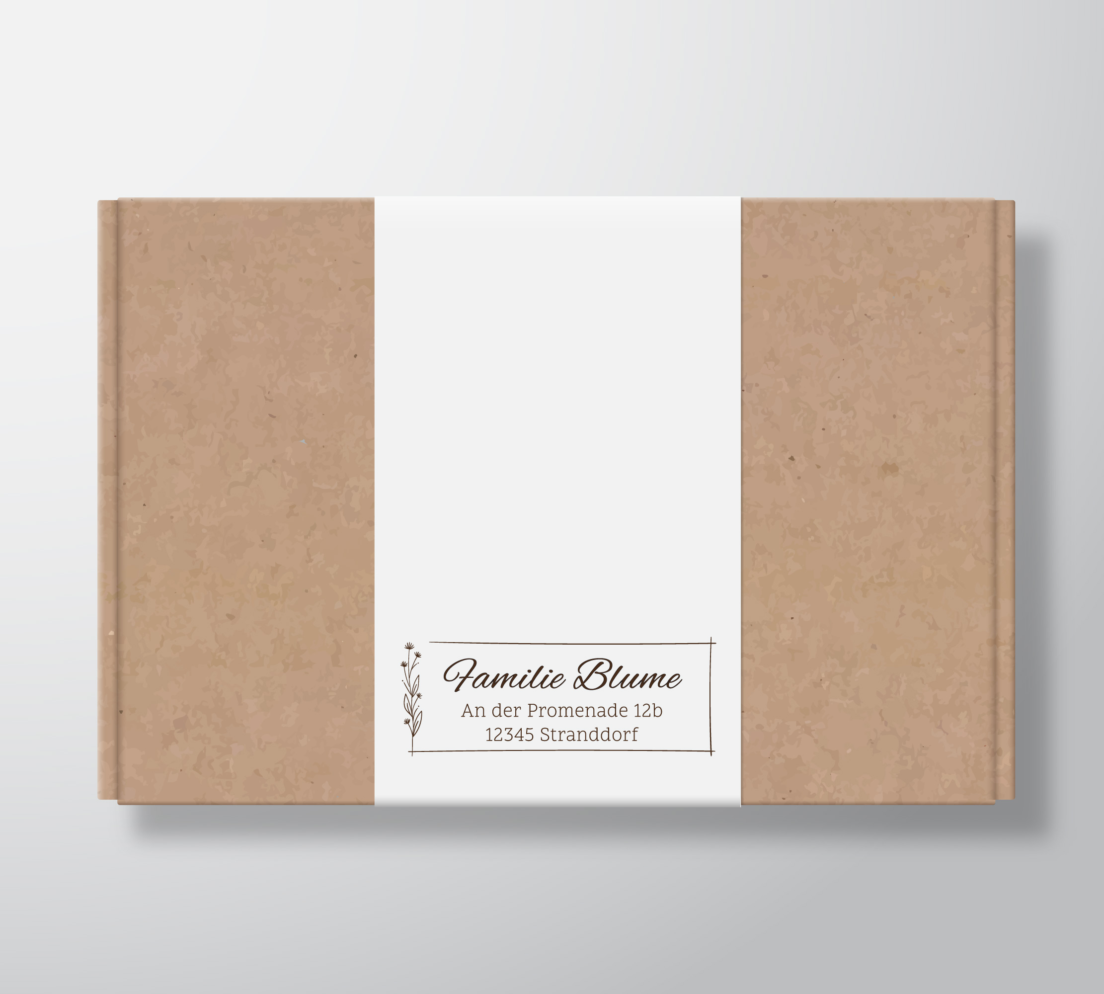 Personalisierter Adresstempel "Cosmea" | 58 x 22 mm 