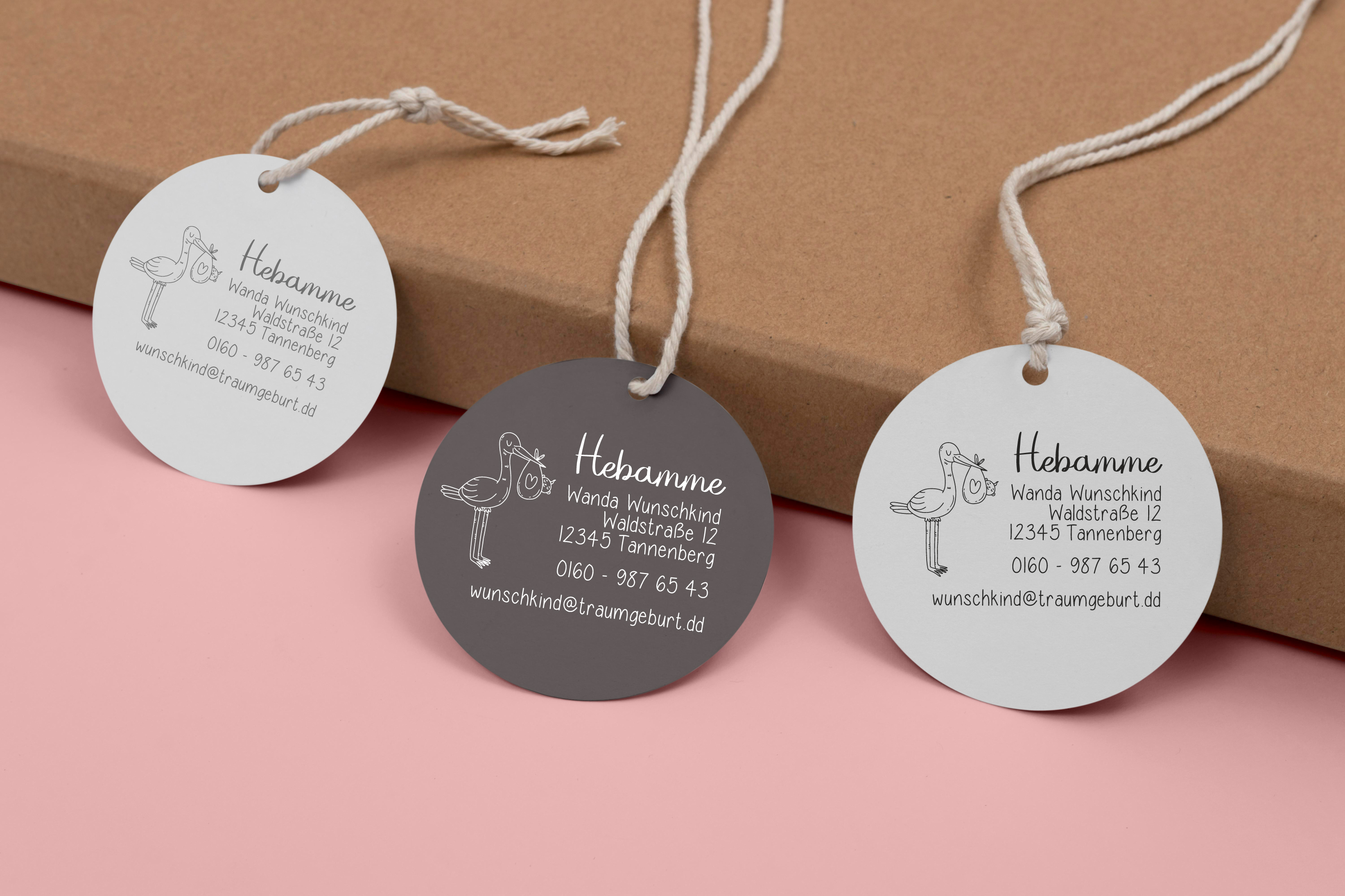 STEMPEL für Hebammen und Geburtshelfer "Storch" paßt perfekt ins Mutterpass-Feld