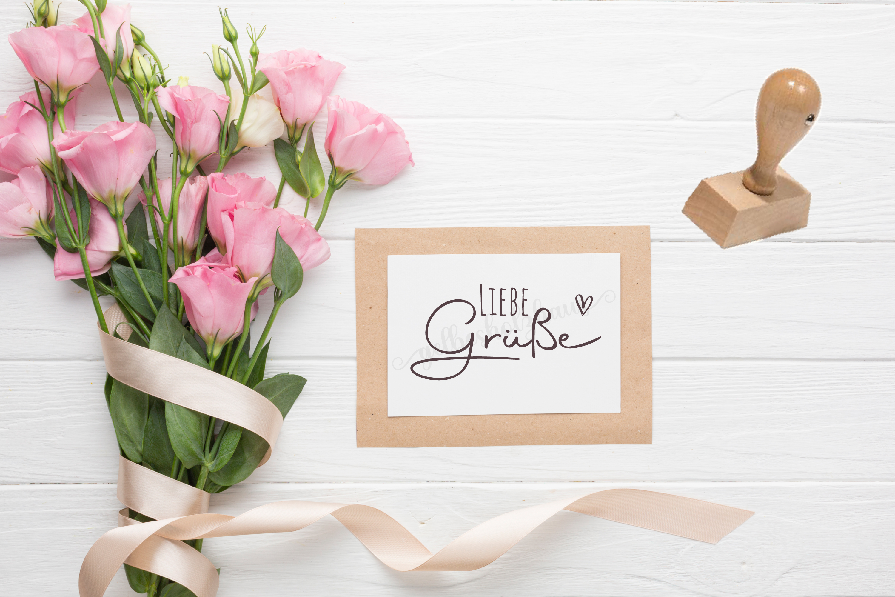 STEMPEL "liebe Grüße"