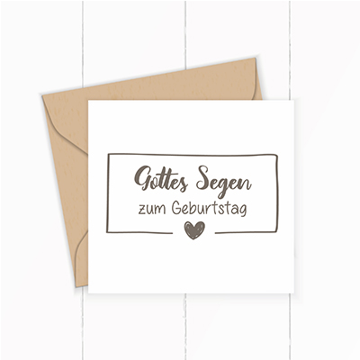 Segens-STEMPEL "Gottes Segen zum Geburtstag"