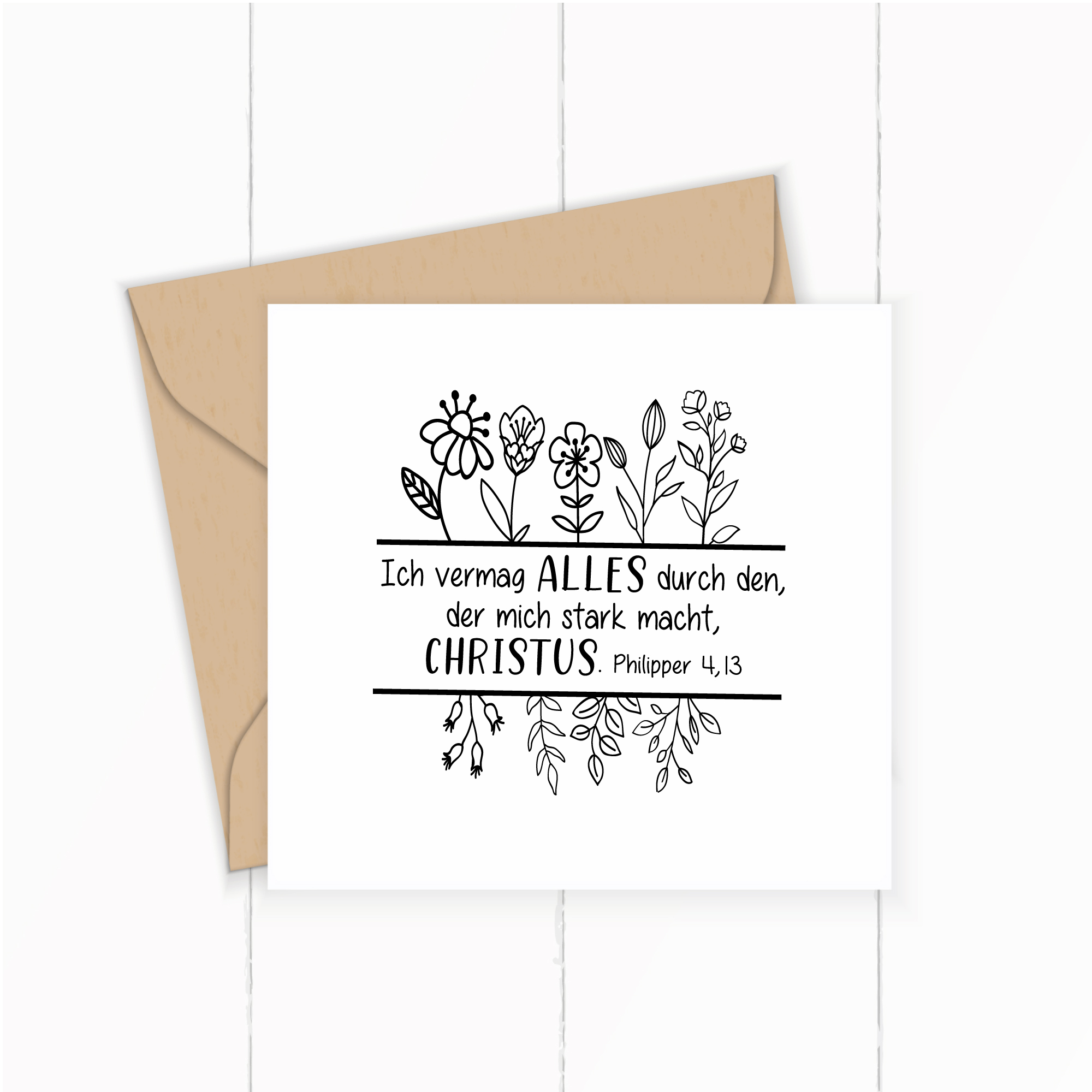 BibelversSTEMPEL "Philipper 4.13- Ich vermag alles durch den der mich stark macht"