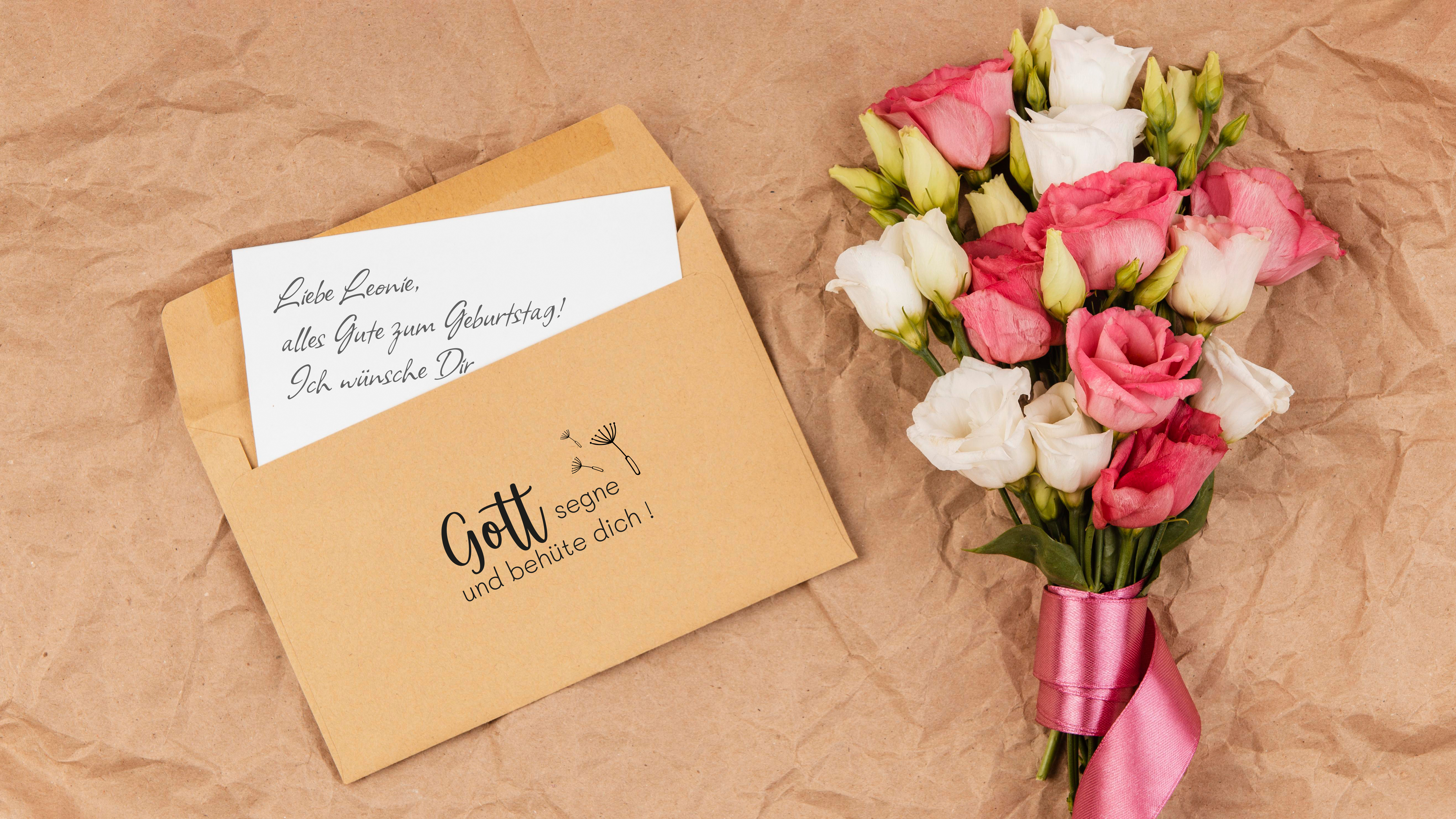 Segens-STEMPEL "Gott segne und behüte dich!"