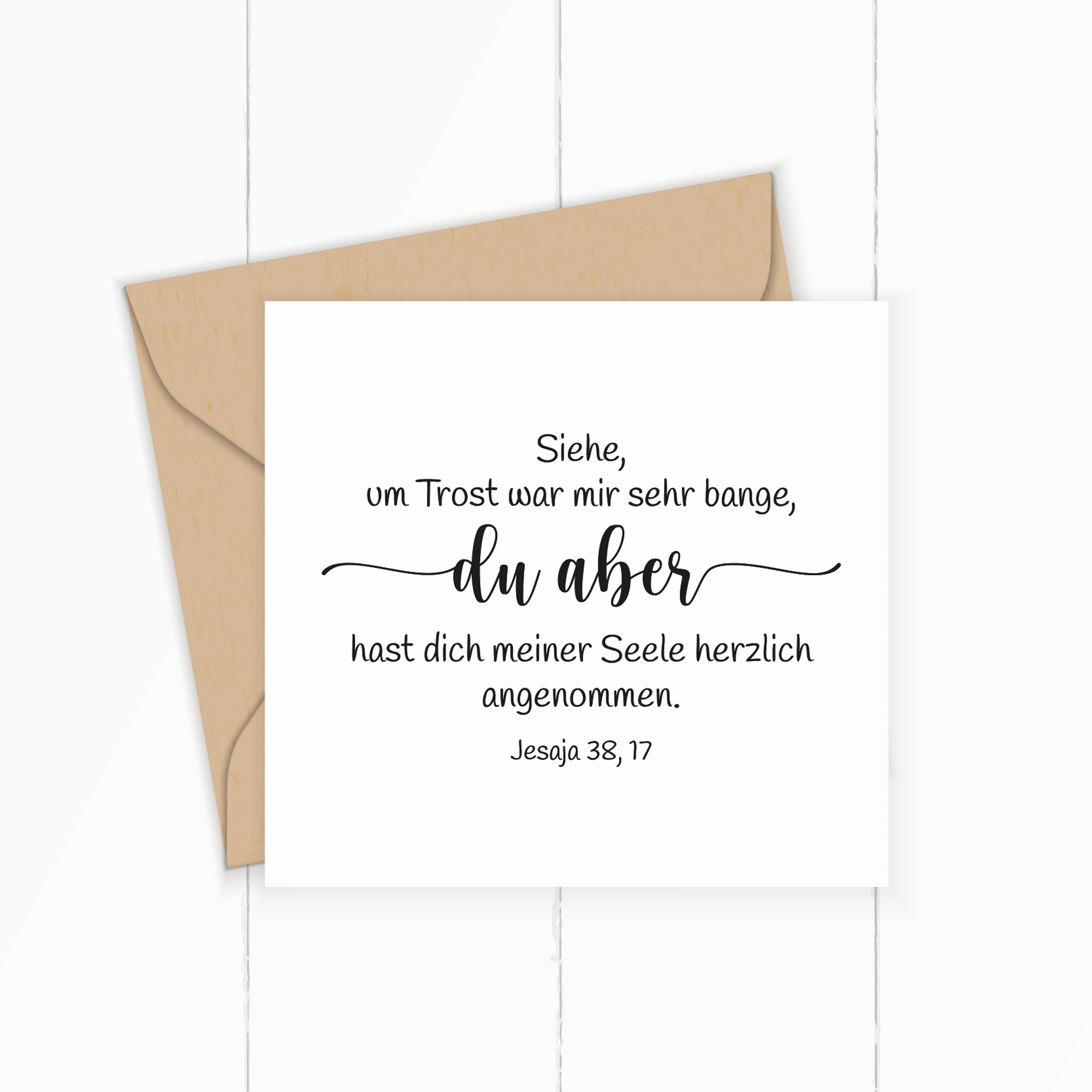 Bibelvers STEMPEL "Jesaja 38, 17 - Trost"