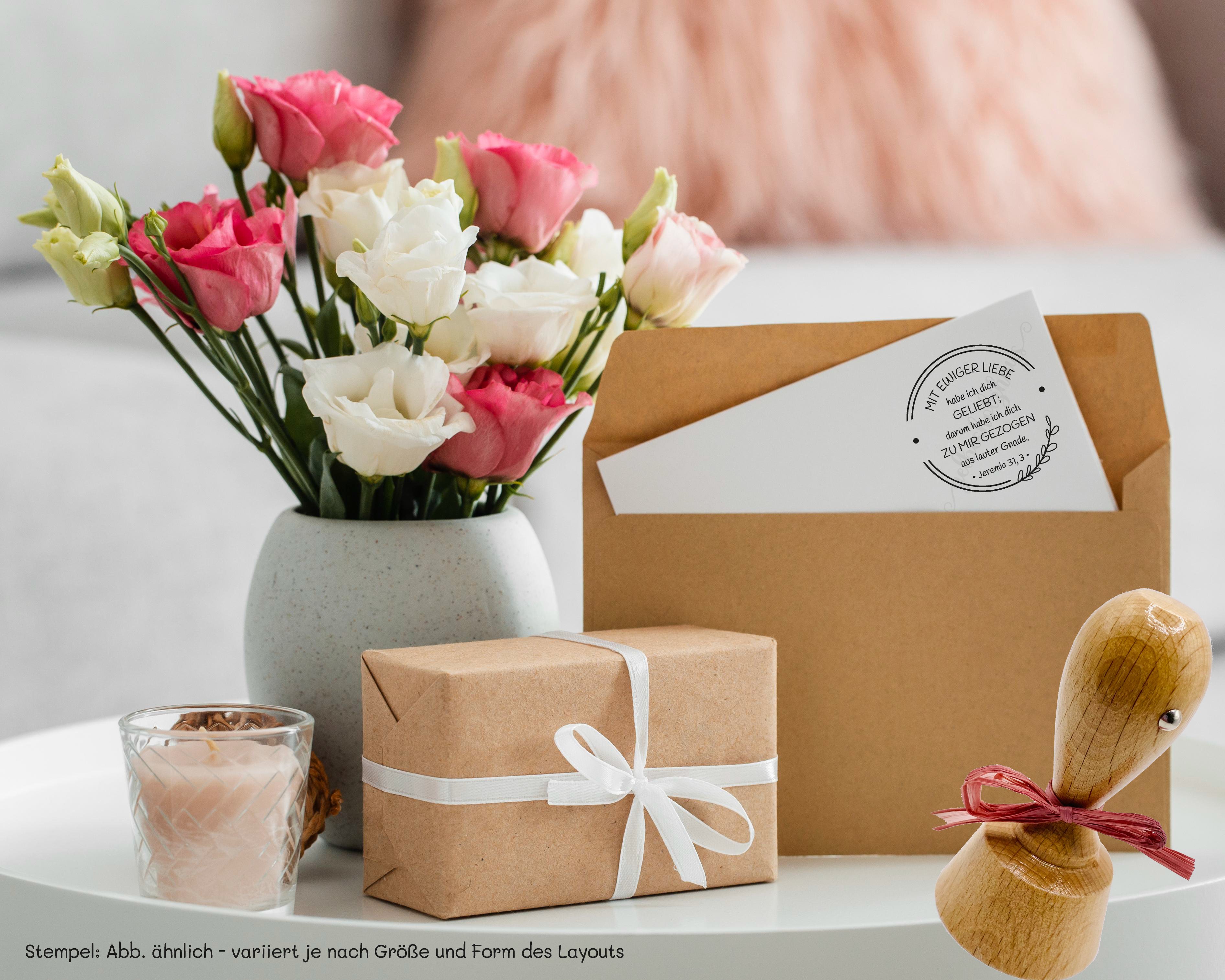 Bibelvers STEMPEL "Jeremia 31, 3 - Geliebt!"