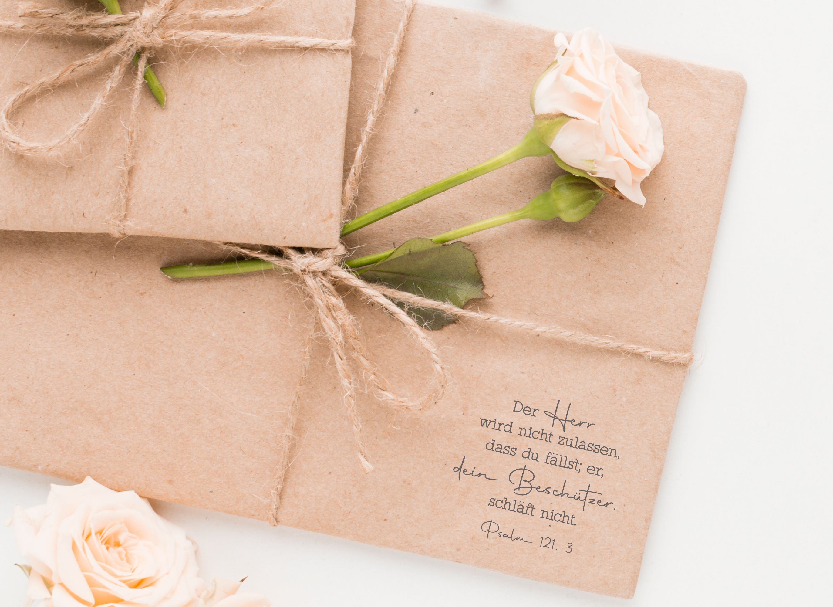 Bibelvers STEMPEL "Psalm 121, 3 Der Herr wird nicht zulassen, dass du fällst"