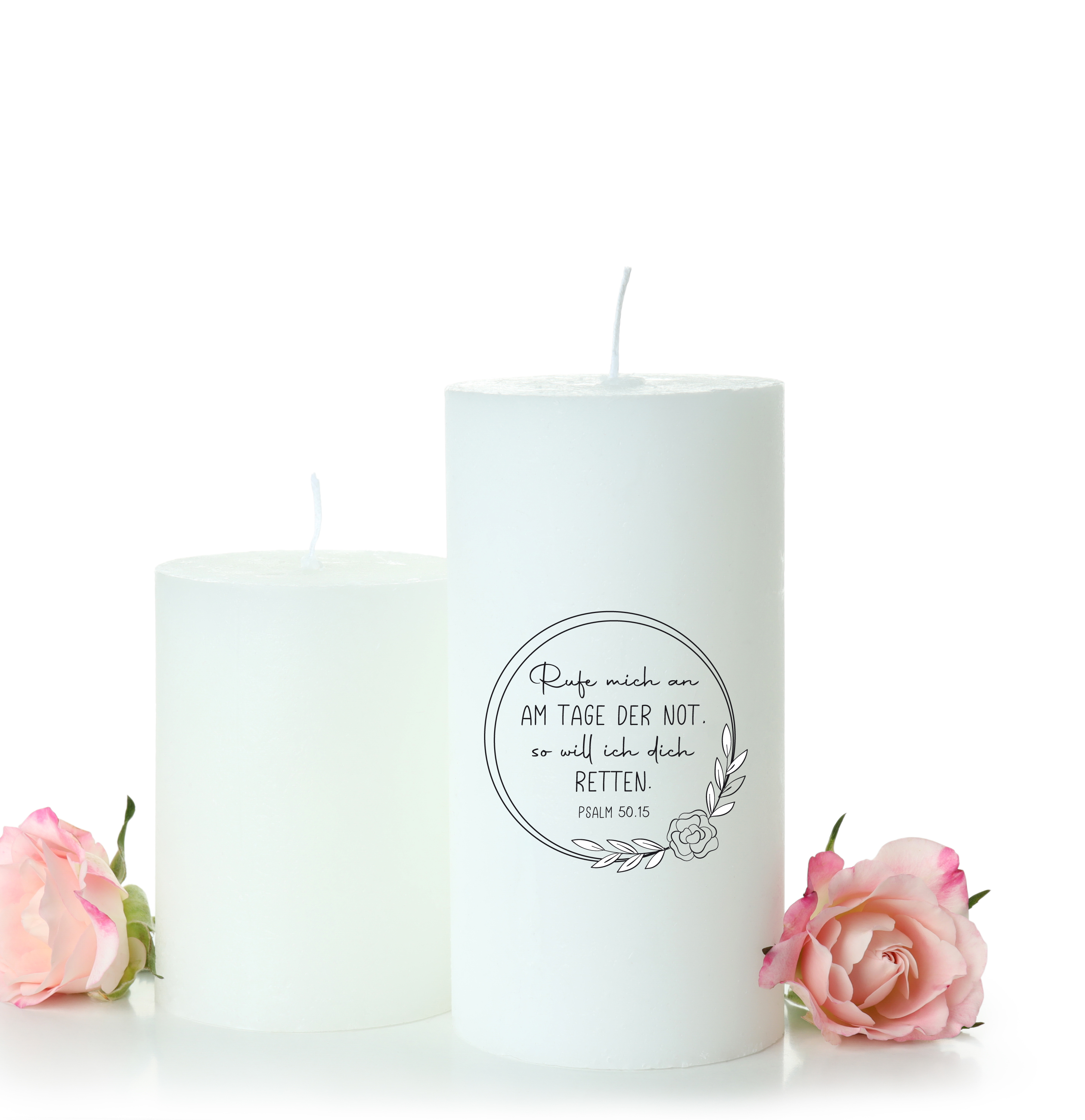 Bibelvers STEMPEL "Psalm 50, 15 - Rufe mich am an Tage der Not"