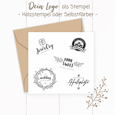 Logostempel Firmenstempel - Dein Bild, deine Skizze, dein Logo, dein ganz persönliches Design
