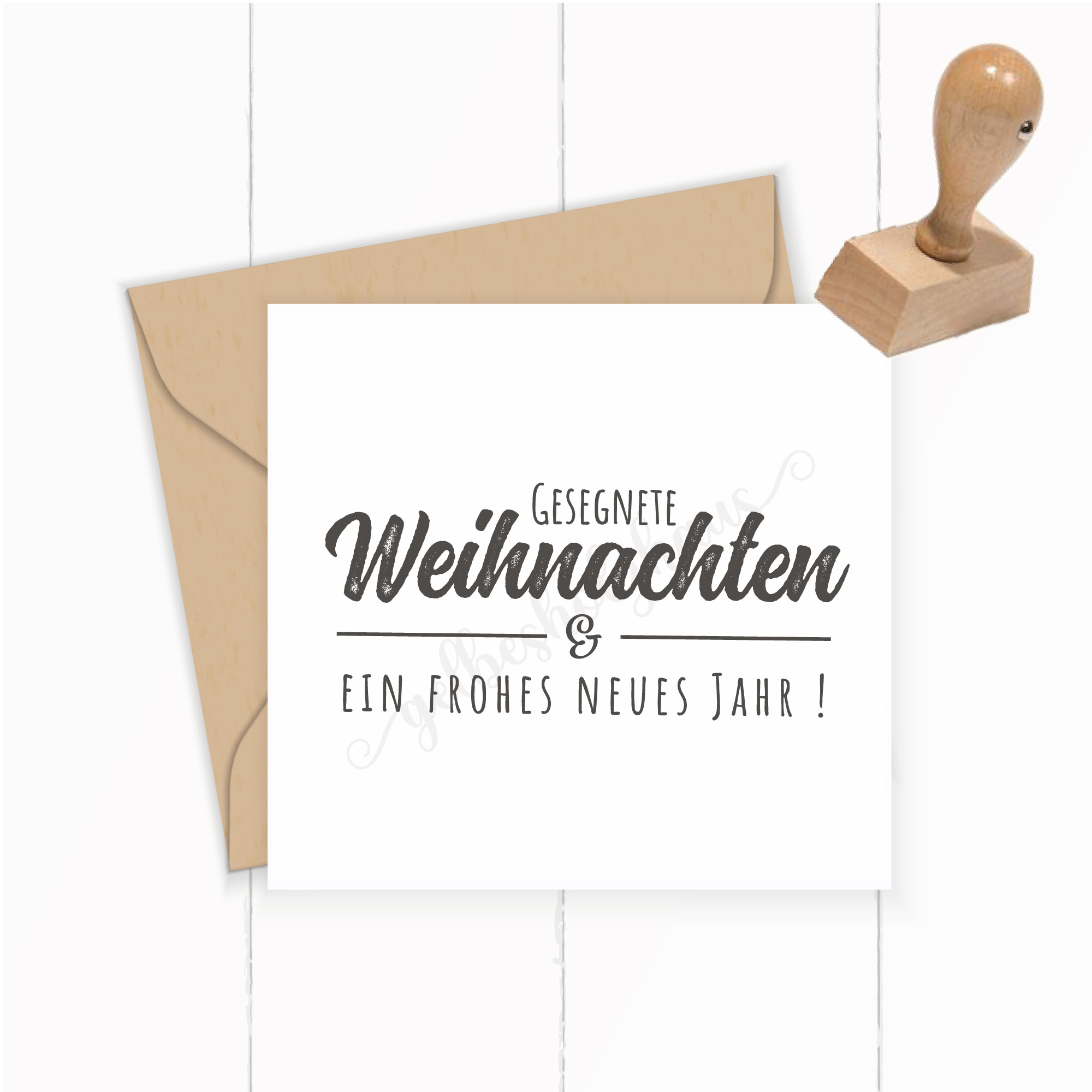 Segens STEMPEL "Gesegnete Weihnachten und ein frohes neues Jahr!"
