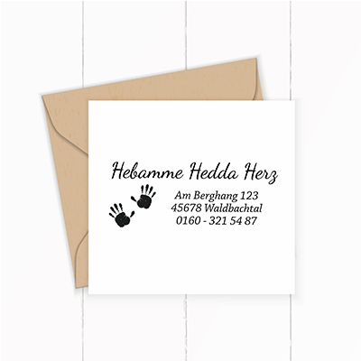 Individueller Firmenstempel<br> – passend für den Mutterpass